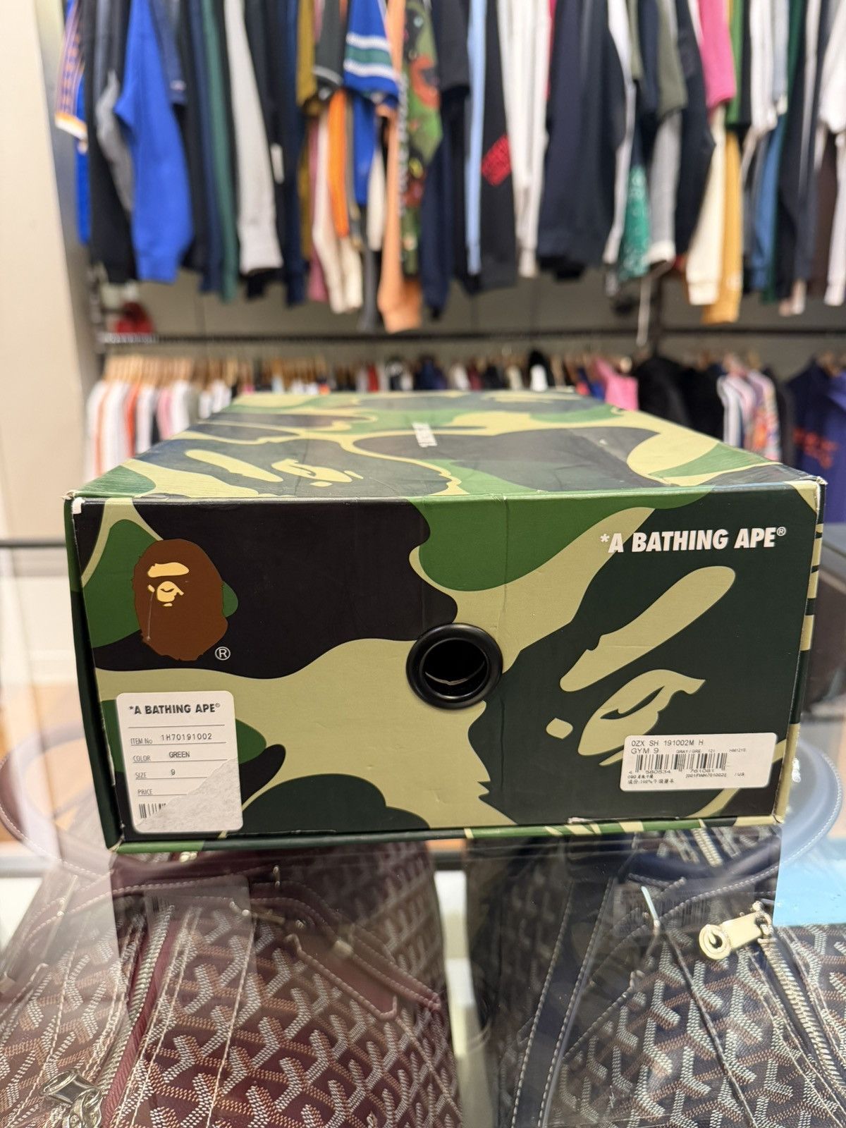 Bape Bathing Ape Bape Sta Low Grey Green' Size US 9 / EU 42 - 7 Thumbnail
