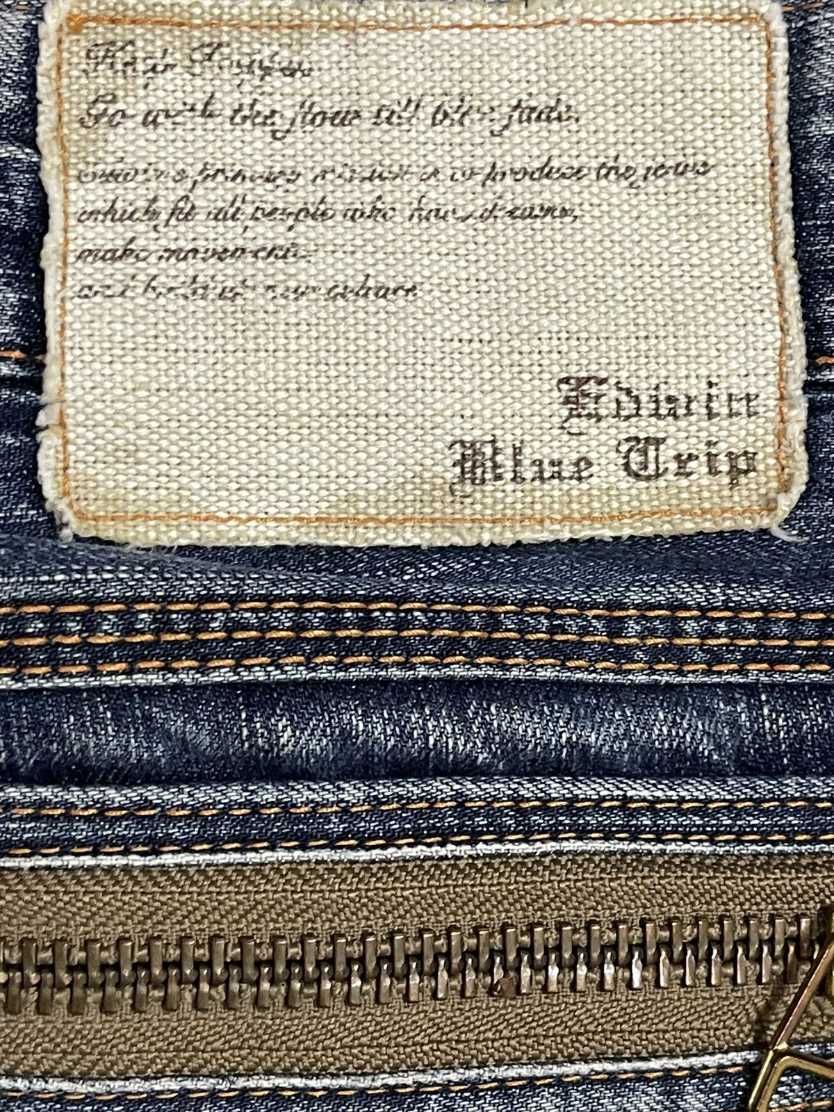 Edwin Vintage Edwin Blue Trip Faded Wash Style Loose Jeans Size US 30 / EU 46 - 9 Thumbnail