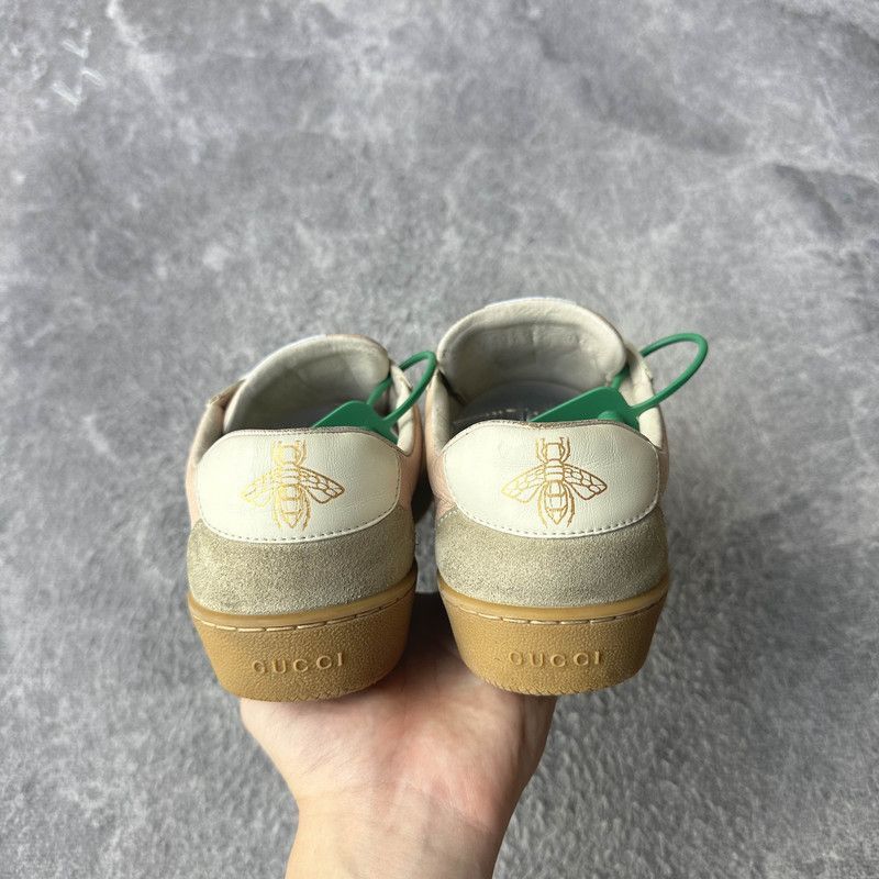 Gucci Gucci G74 Web Leather Fashion Sneakers for Women Size US 5 / IT 35 - 3 Thumbnail