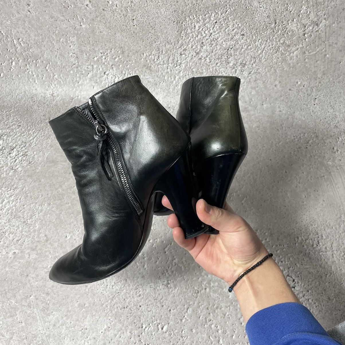 Prada × Vintage Mi Miu Black Leather Ankle Boots sz 39 Size US 9.5 / IT 39.5 - 16 Thumbnail
