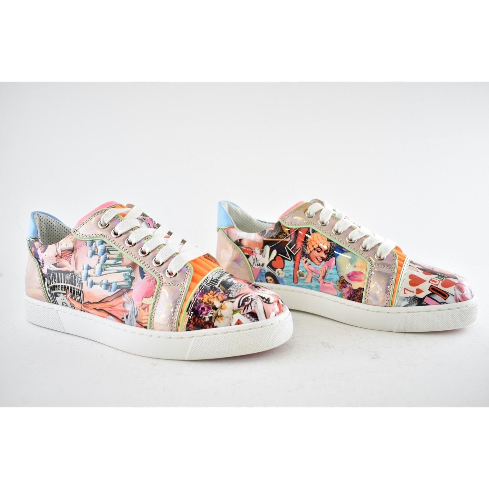 Christian Louboutin Christian Louboutin Vieira Flat Patent Low Top Sneaker 42 Size US 12 / IT 42 - 4 Thumbnail
