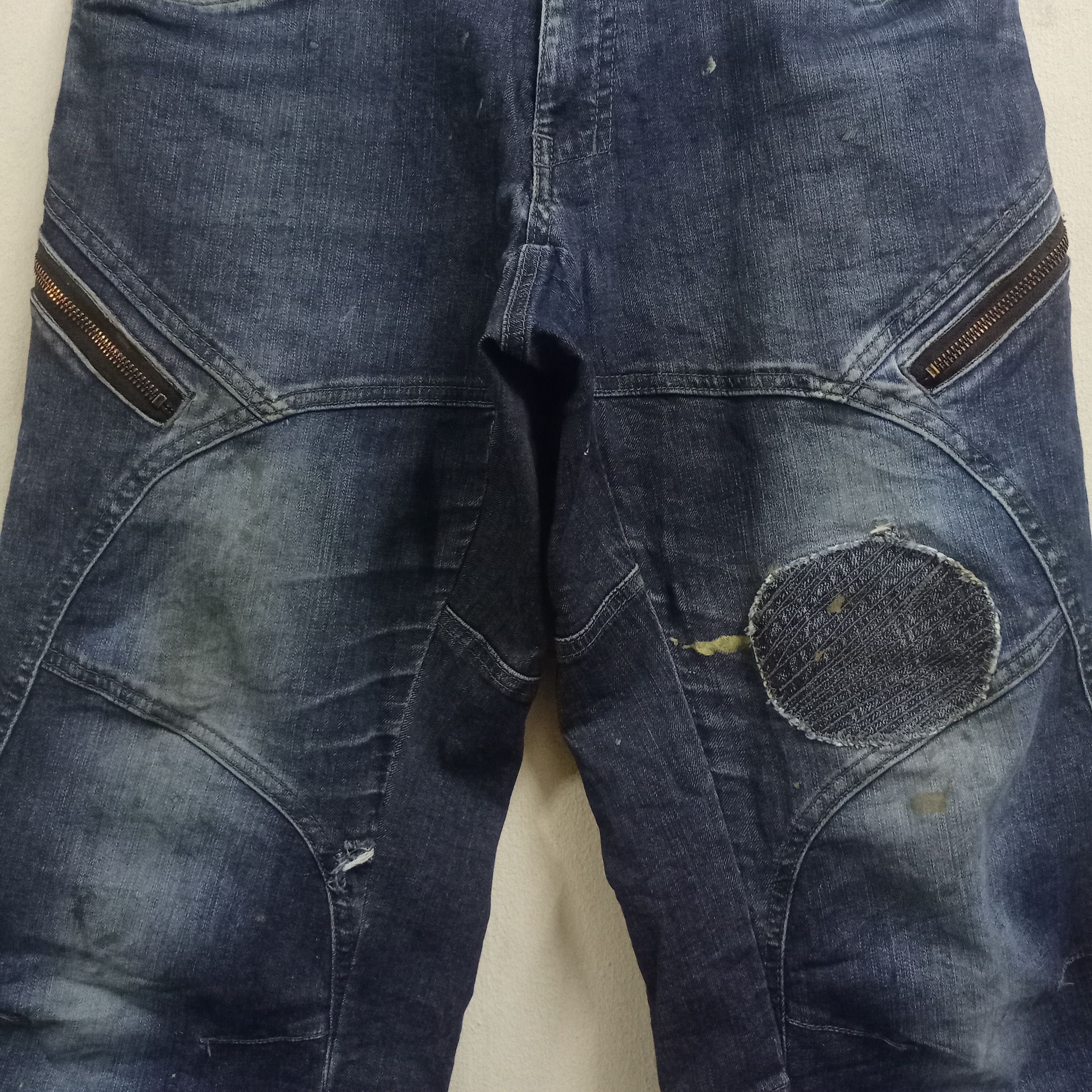 Dickies Vintage Dickies Zipper Cargo Patched Loose Denim Pants Size US 31 - 5 Thumbnail
