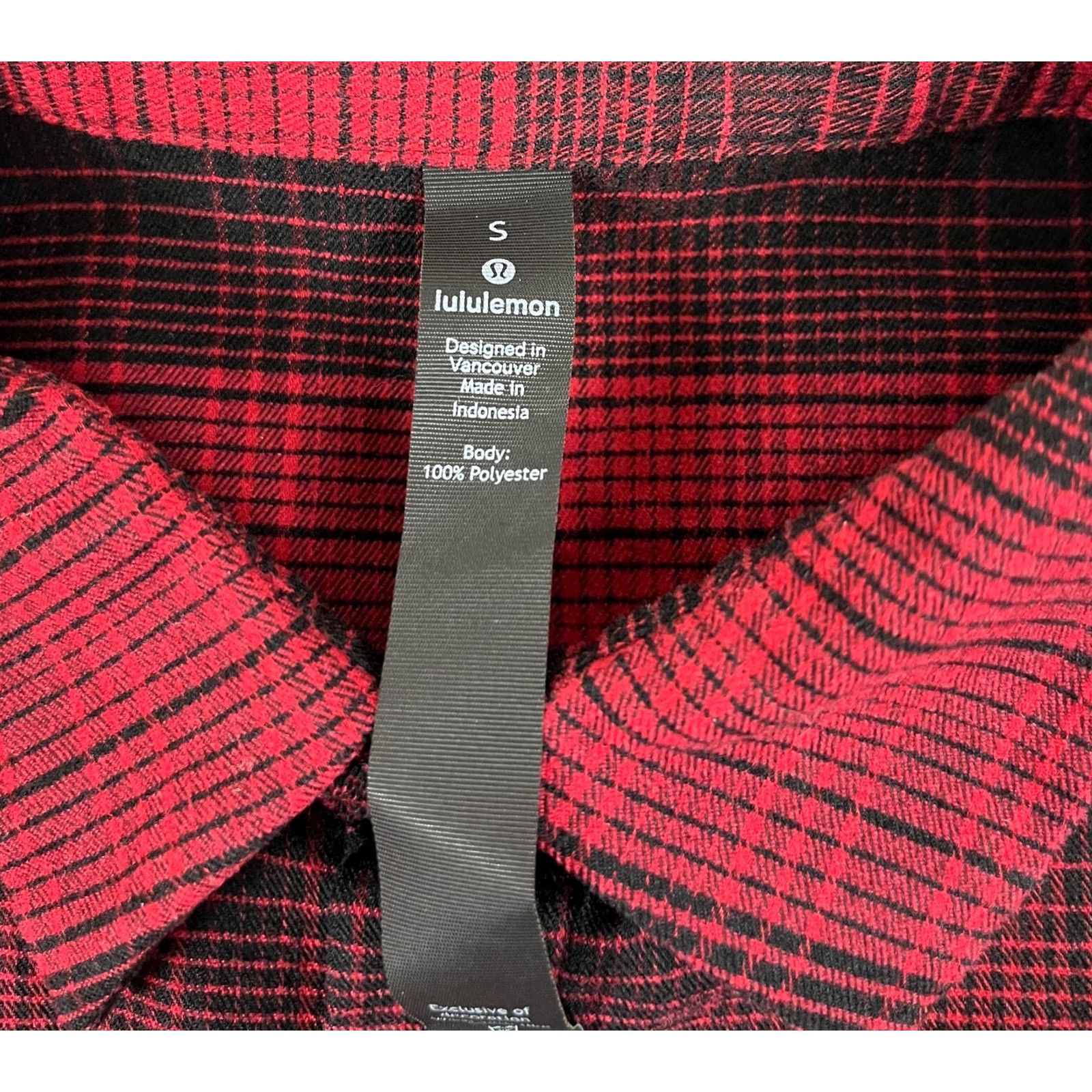 Lululemon Lululemon Mason's Peak Flannel Shirt Plaid Button-Up Polyester Red Sz S Mens Clothing Shirt Women's? Size US S / EU 44-46 / 1 - 7 Thumbnail