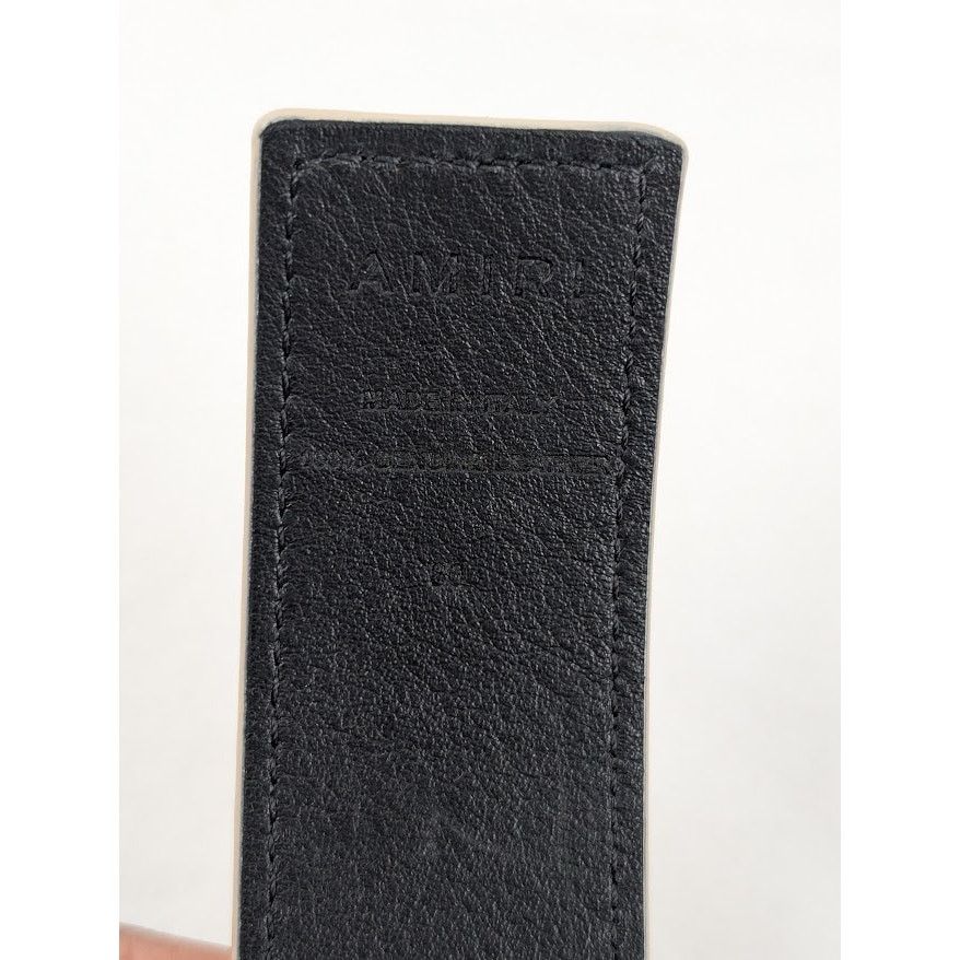 Amiri o1rshd1 Size: 80cm / 4cm Reversible Belt in Birch/Black Size 32 - 6 Thumbnail