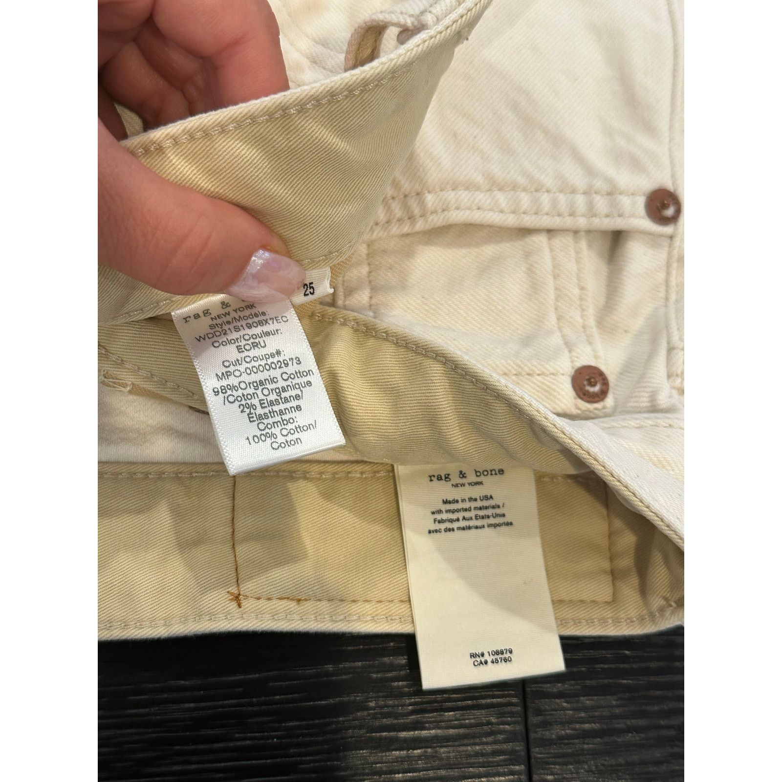 Rag & Bone Rag & Bone Maya High Rise Walking Short Bone White size 25 Size 25" / US 0 / IT 36 - 11 Thumbnail