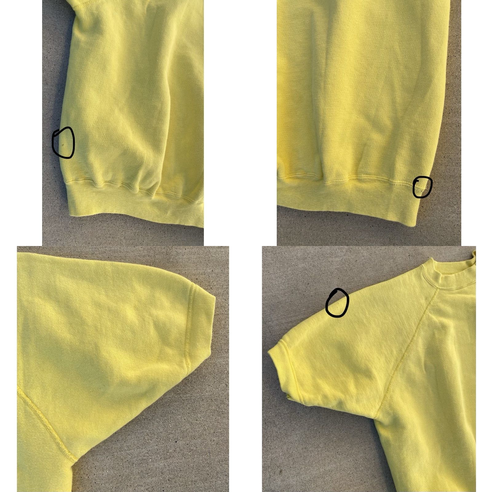 Vintage VINTAGE Yellow Raglan Short Sleeve Sweatshirt Athletic Solid Crew Neck Men One Size Cotton Rockabilly Retro 1960s 1970s Size US M / EU 48-50 / 2 - 9 Thumbnail