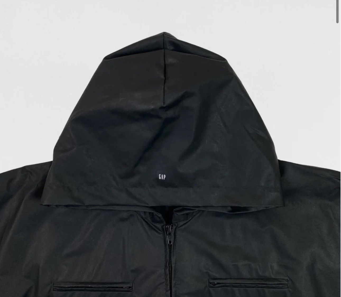 Balenciaga × Gap × Yeezy YGEBB 2022 Coated Cotton Overalls In Black Size US 29 - 2 Thumbnail