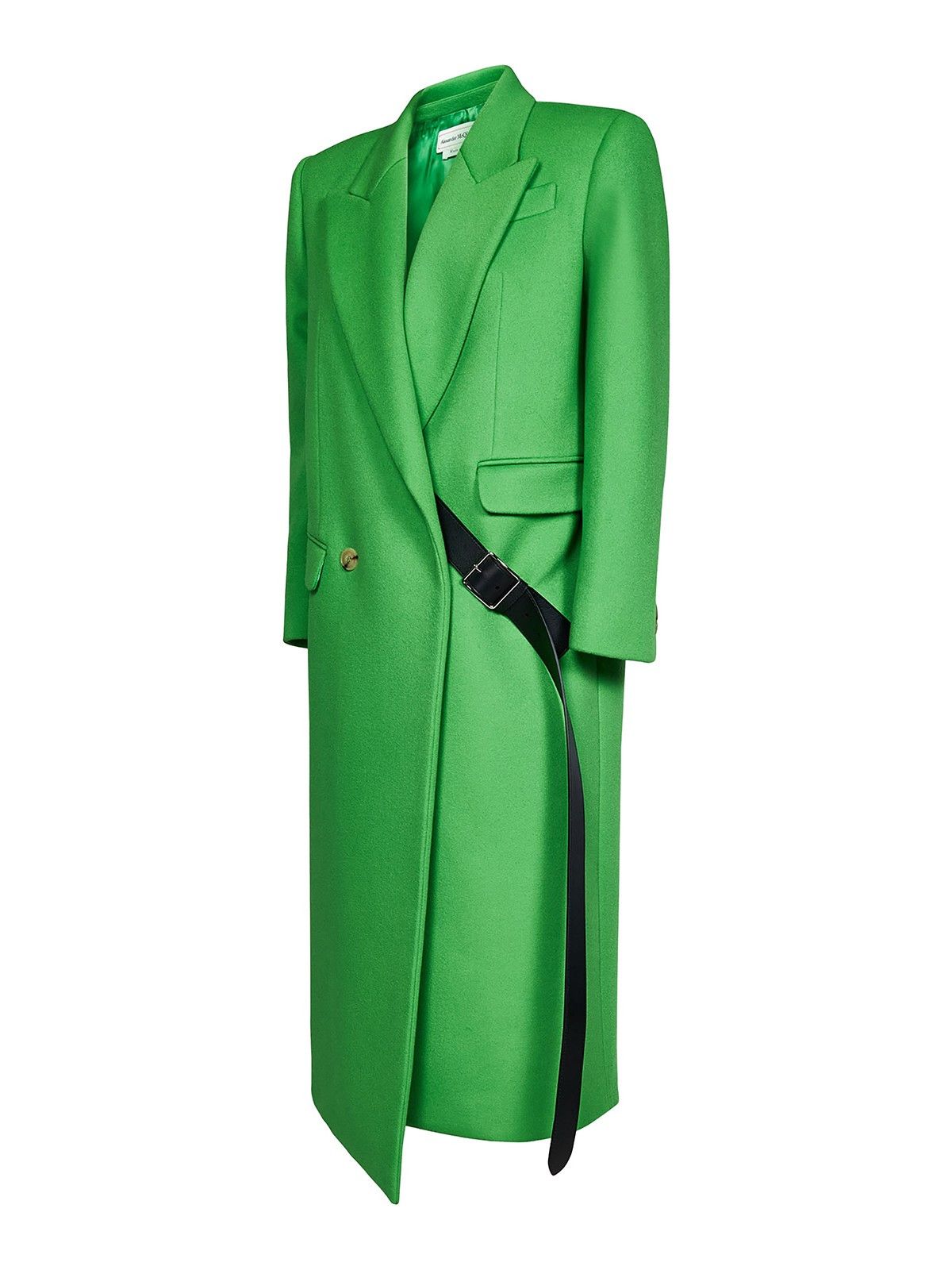 Alexander McQueen o1y0225 Coat in Green Size S / US 4 / IT 40 - 3 Thumbnail