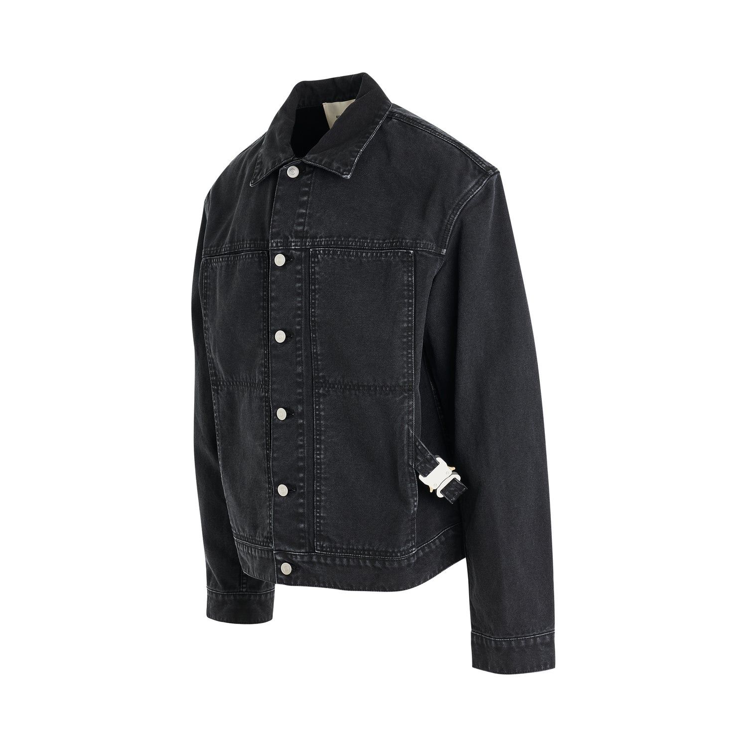 o1mris0824 Denim Jacket in Black
