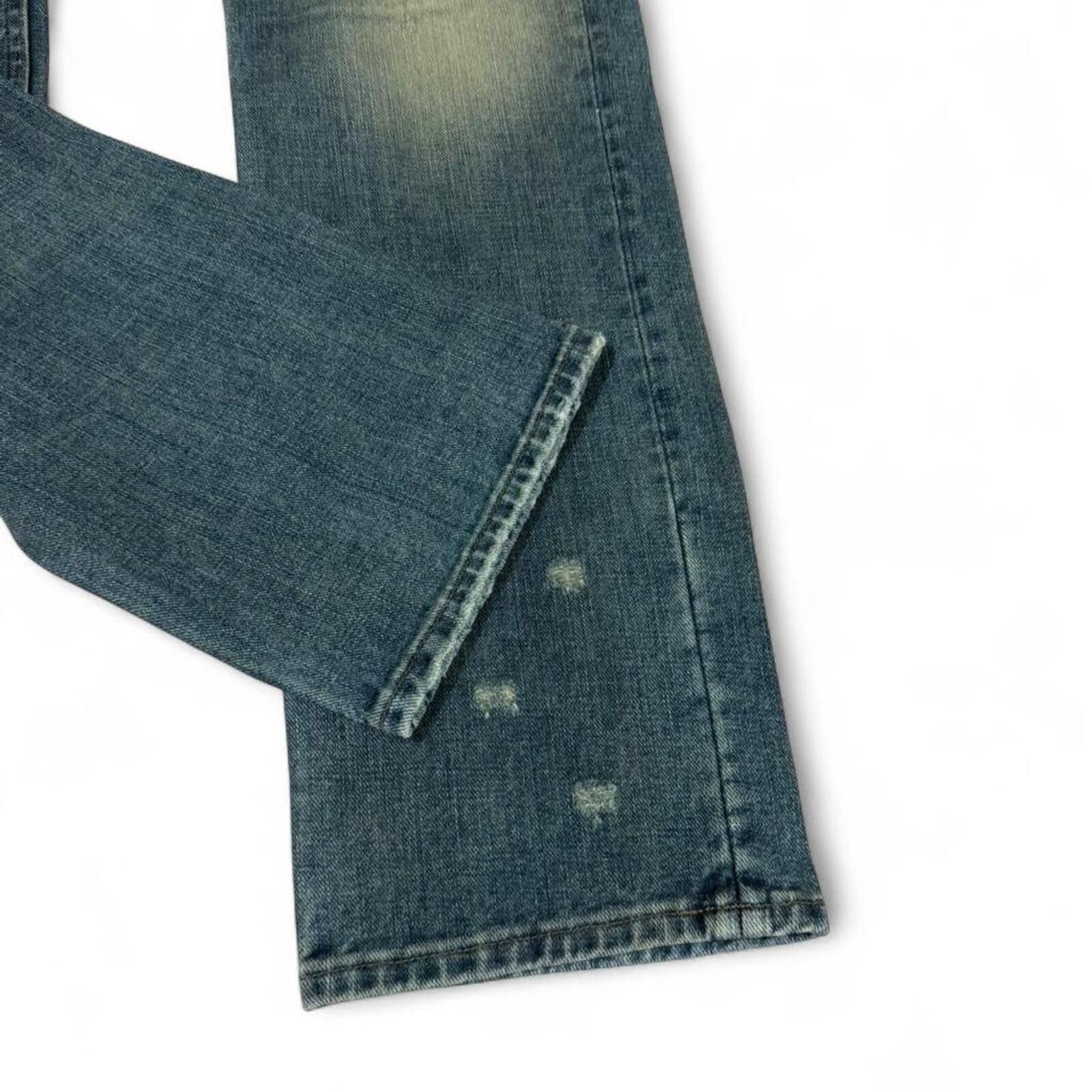 True Religion Vintage Wrangler denim jean with cool distressing and fading Size US 34 / EU 50 - 8 Thumbnail