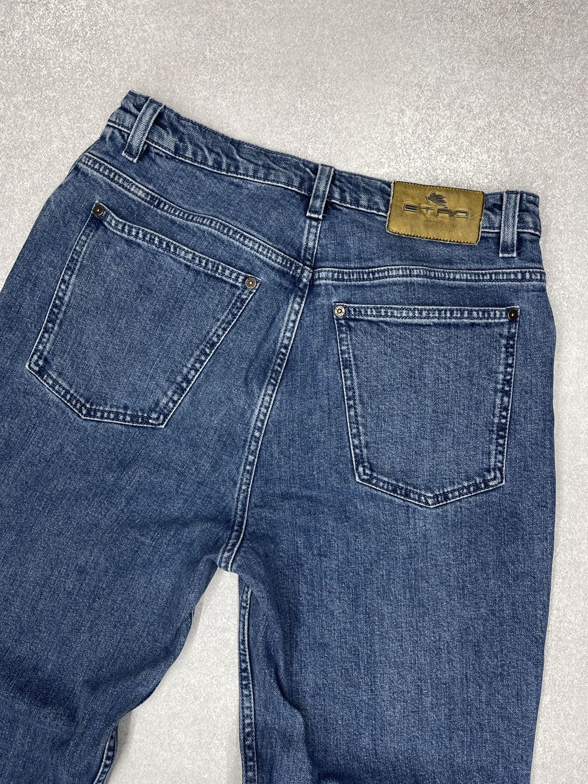Designer × Etro × Vintage Mens Etro Milano Denim Jeans Blue Italy Designer Size US 32 / EU 48 - 3 Thumbnail