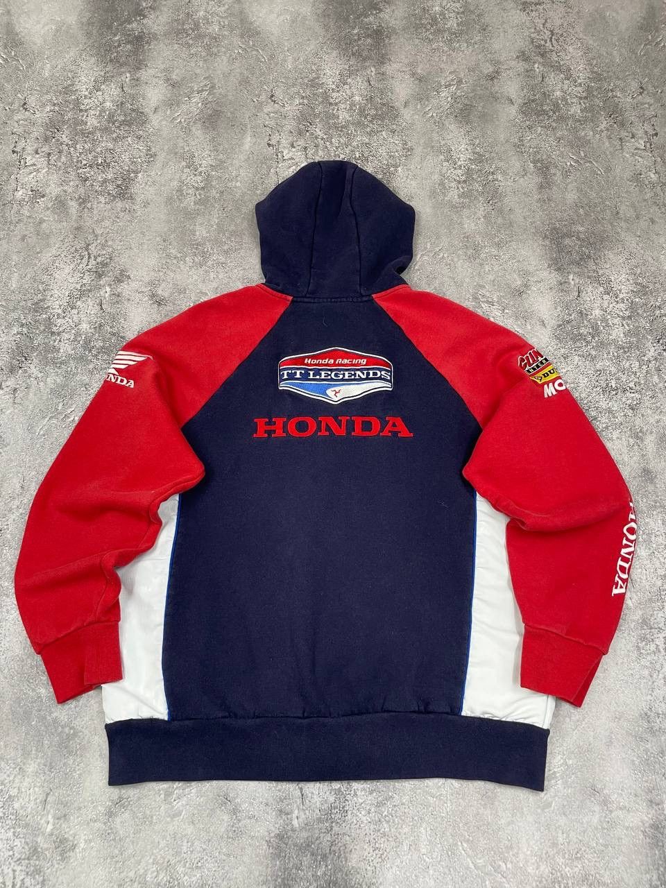 Honda Honda Racing TT Legends Men Cotton Full Zip Hoodie Navy Size US S / EU 44-46 / 1 - 5 Thumbnail