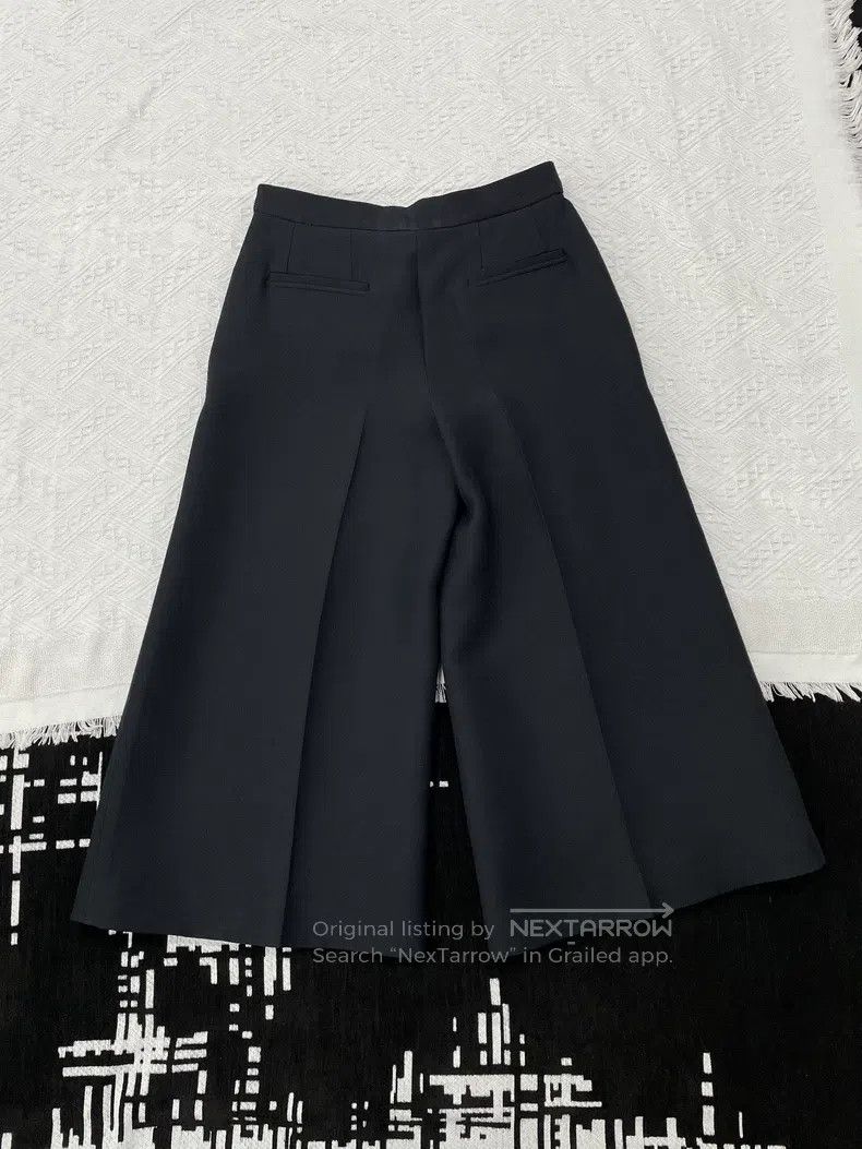 Dior Dior Black woollen wide-leg trousers Size 24" / US 00 / IT 34 - 2 Thumbnail