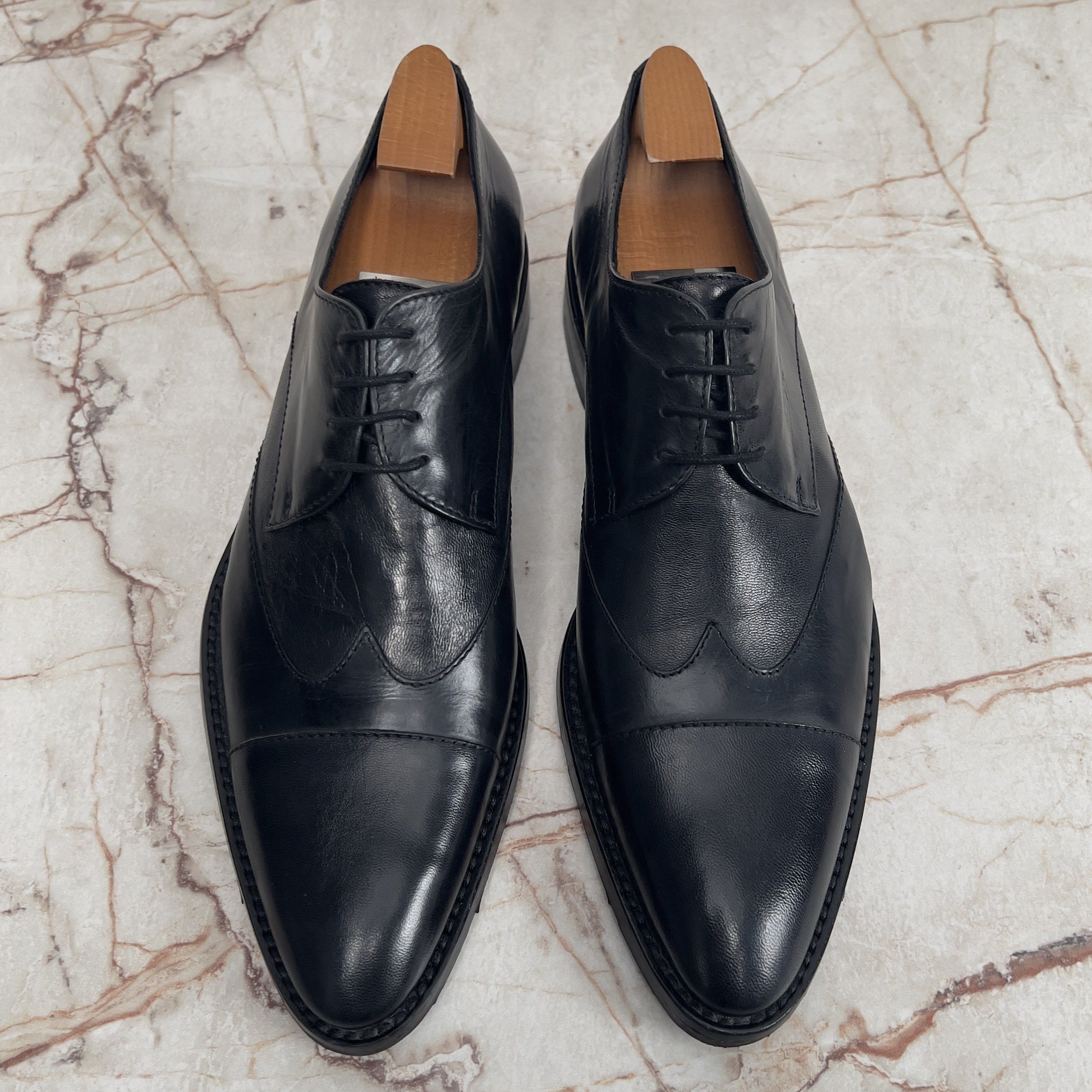 Other Pakerson Oxford Derby Lace Up Leather Hand Made In Italy Size US 8 / EU 41 - 3 Thumbnail