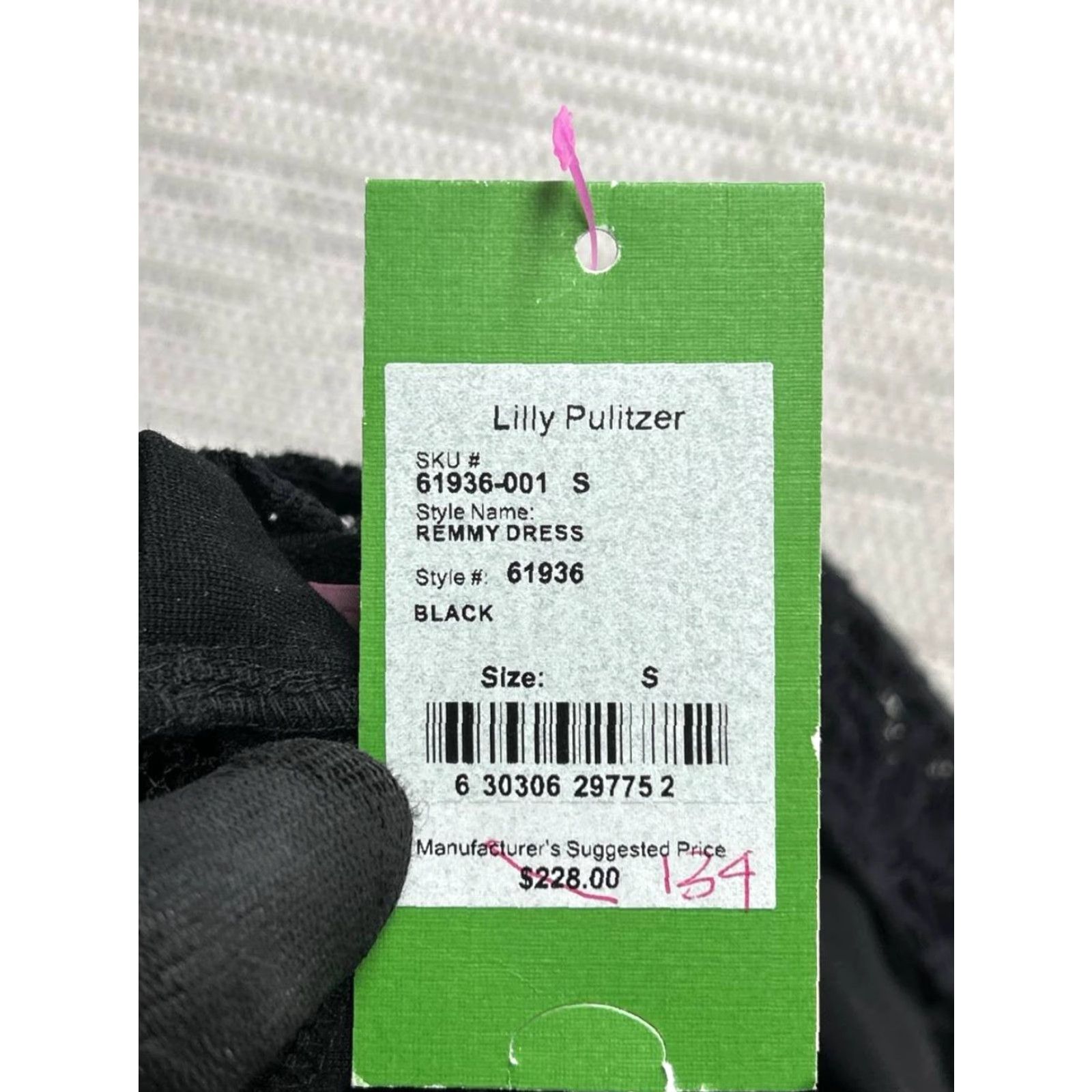 Lilly Pulitzer VINTAGE Lilly Pulitzer Remmy Fit & Flare Dress Womens Small Black Bodice Lace New Size S / US 4 / IT 40 - 5 Thumbnail