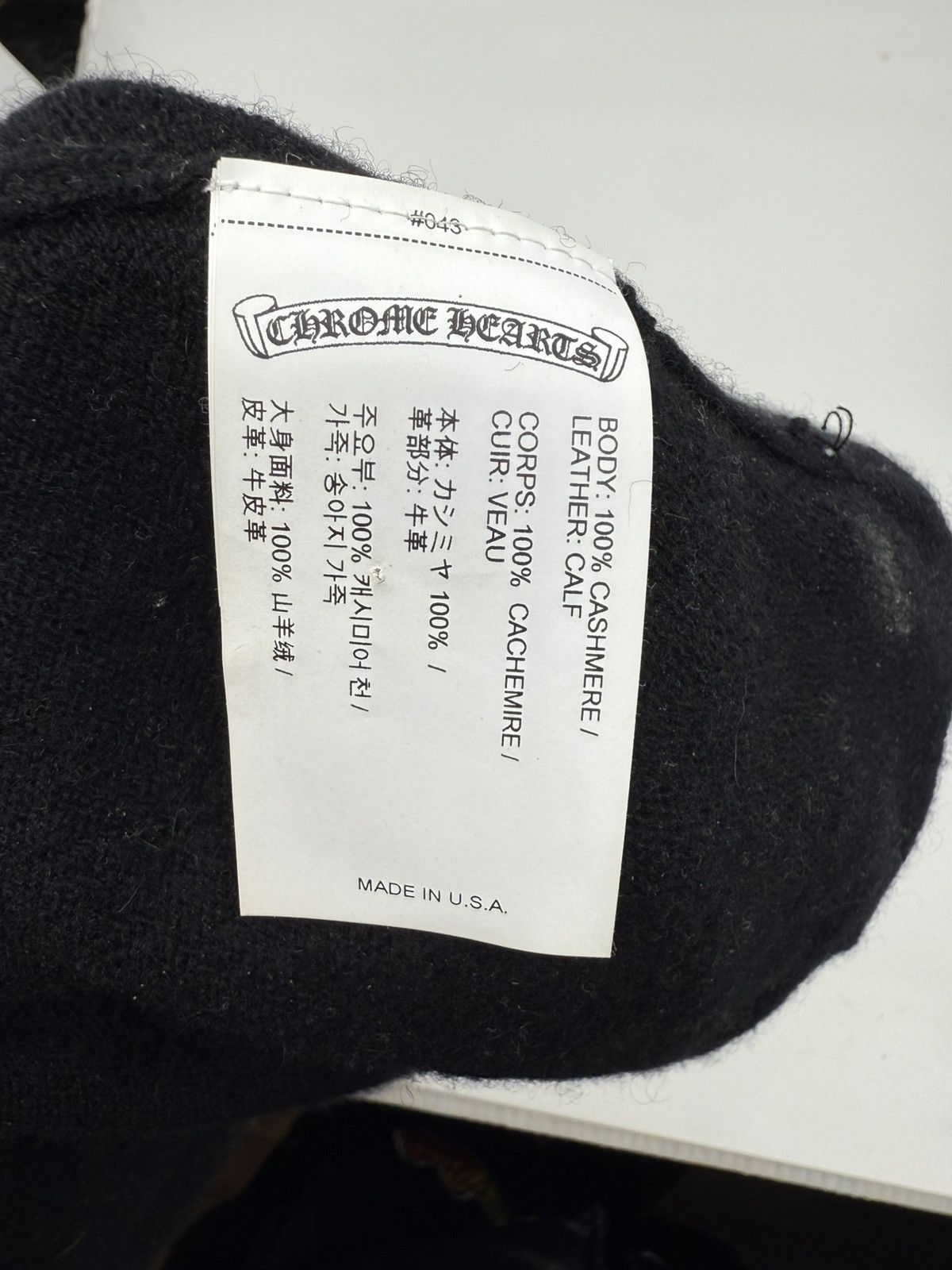 Chrome Hearts Crome Hearts Triple Cross Blue Beanie Size ONE SIZE - 5 Thumbnail