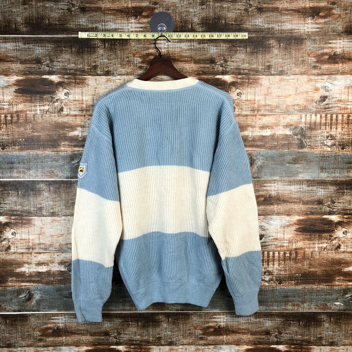 Vintage DL Porto Bellos Blue White Knitwear #C610 Size US L / EU 52-54 / 3 - 13 Thumbnail