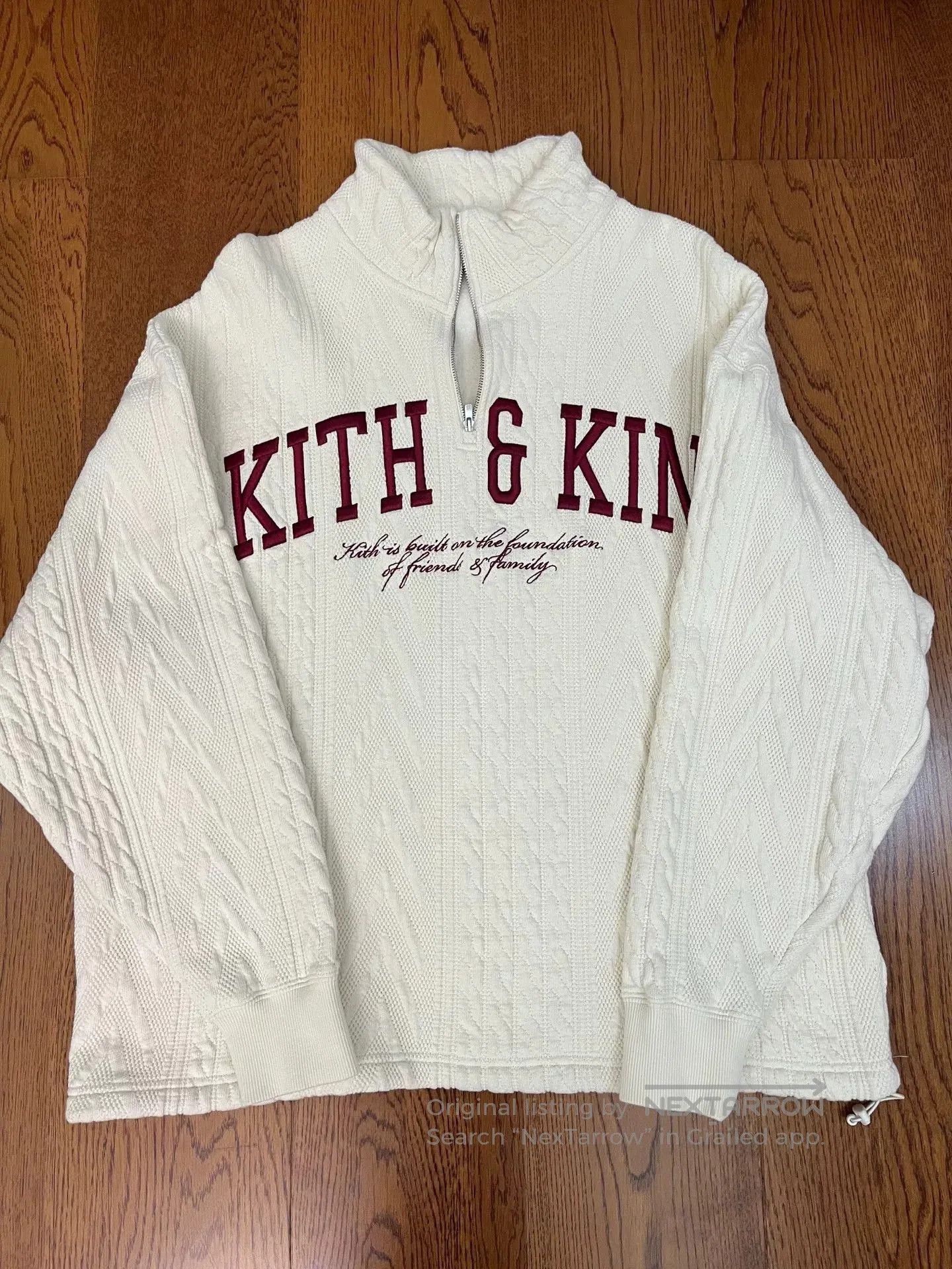 Kith kith knit sweatshirt in cream color. Size US M / EU 48-50 / 2 - 1 Thumbnail