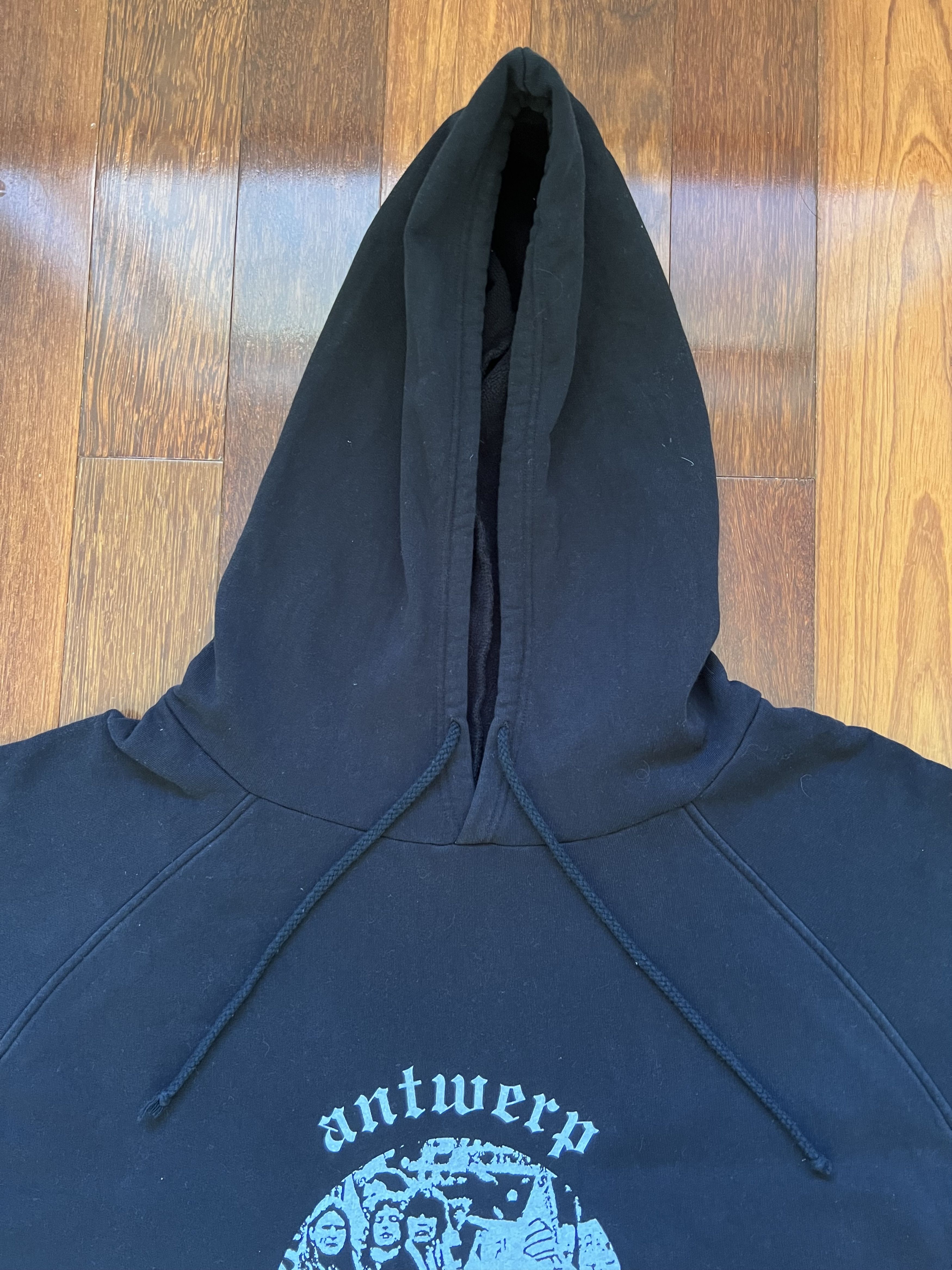 Raf Simons 💚 Raf Simons Redux Oversize Antwerp Hoodie Black Size US S / EU 44-46 / 1 - 6 Thumbnail
