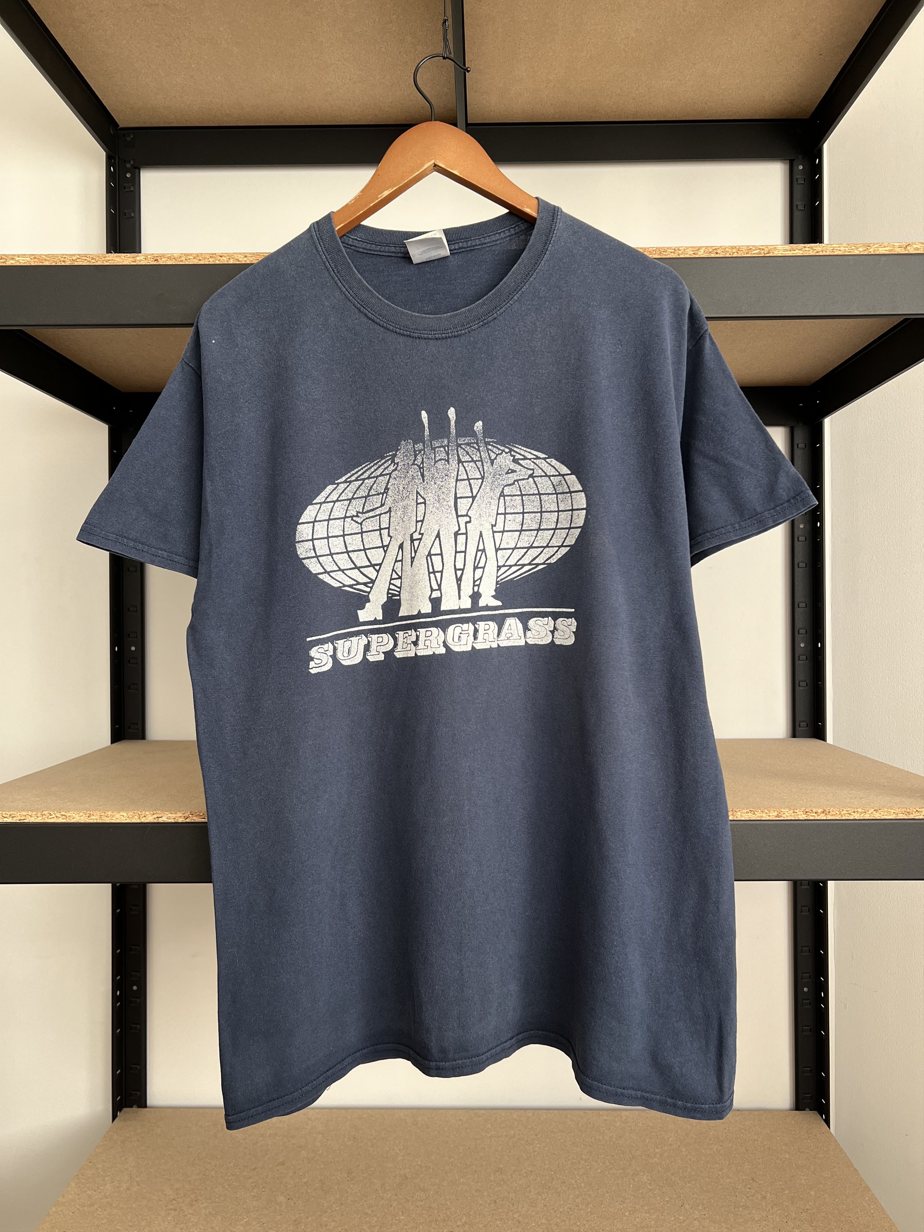 Band Tees Vintage 2000s Supergrass Rock Band Navy T-shirt Size US L / EU 52-54 / 3 - 1 Thumbnail