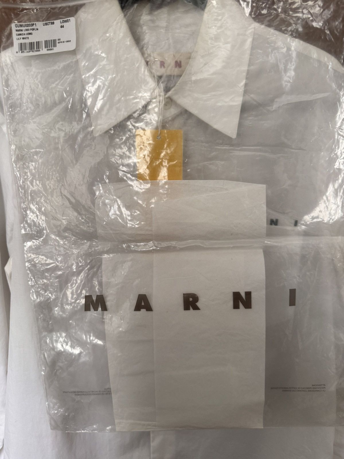 Marni Logo Poplin Cotton Shirt Size US S / EU 44-46 / 1 - 14 Thumbnail
