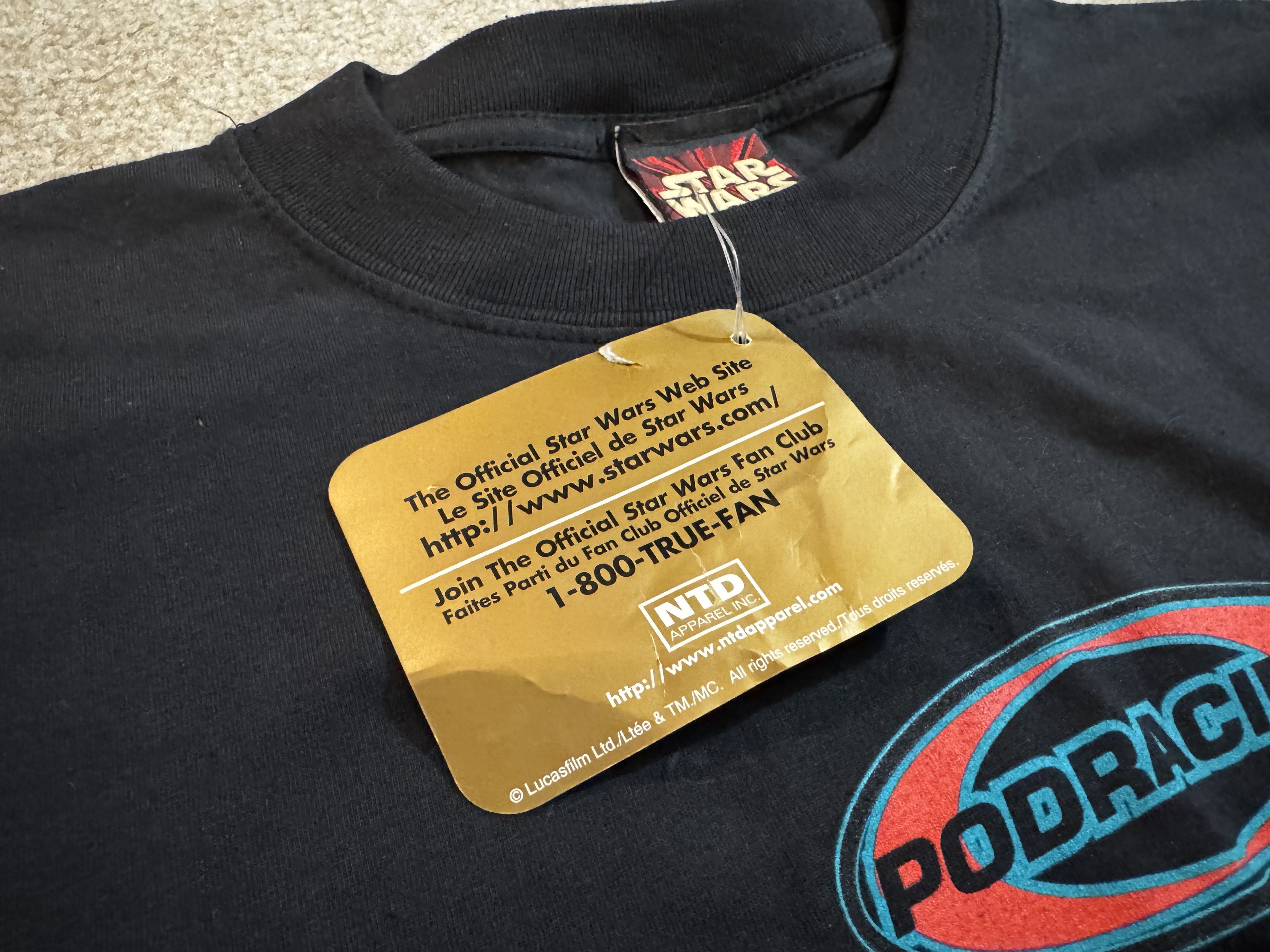 Star Wars × Vintage 100% Authentic 1999 STAR WARS EP I ANAKIN POD RACING T-SHIRT Size US XL / EU 56 / 4 - 4 Thumbnail