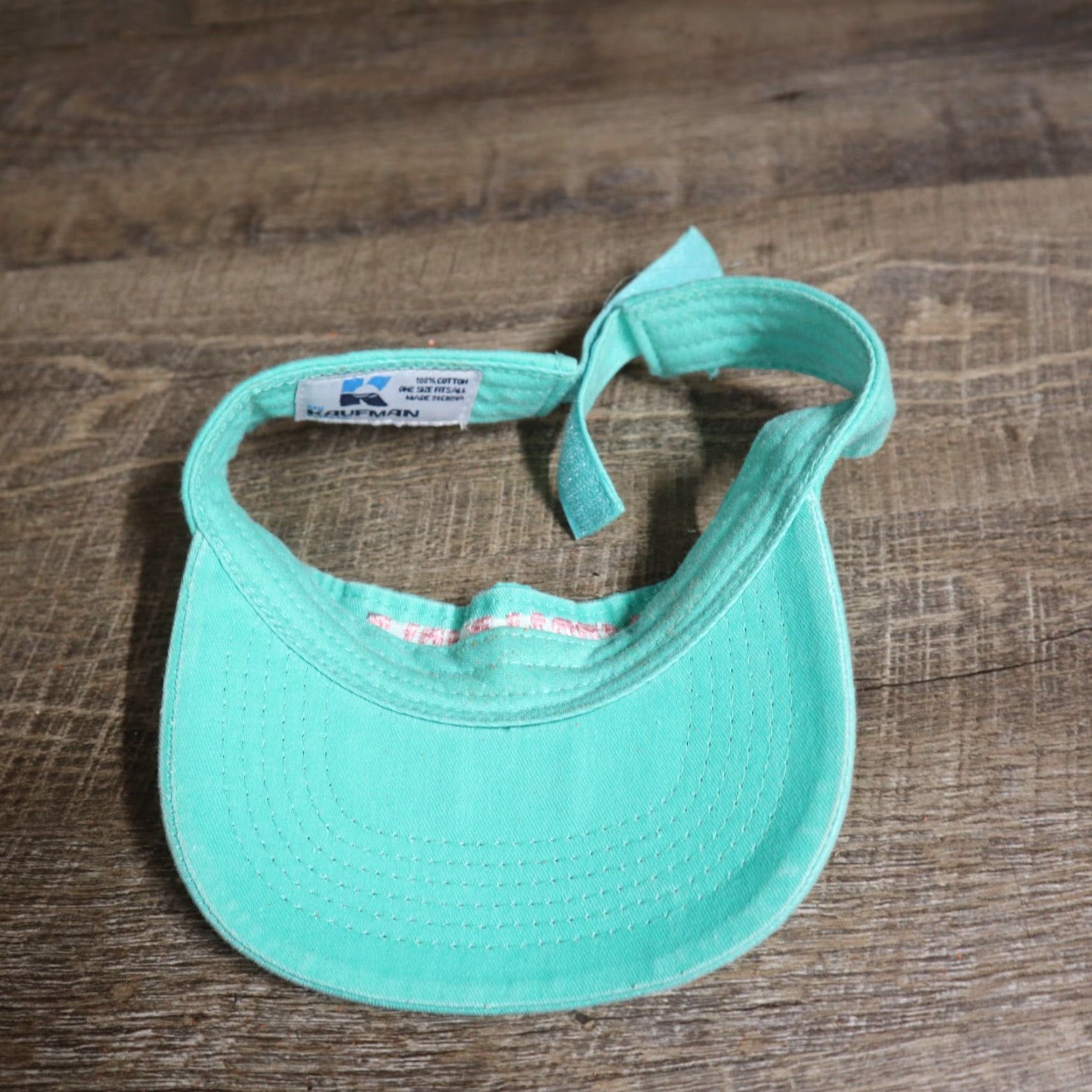Vintage Emerald Isle Visor Blue NC North Carolina Embroidered Adult Adjustable Hat Cap Size ONE SIZE - 6 Thumbnail