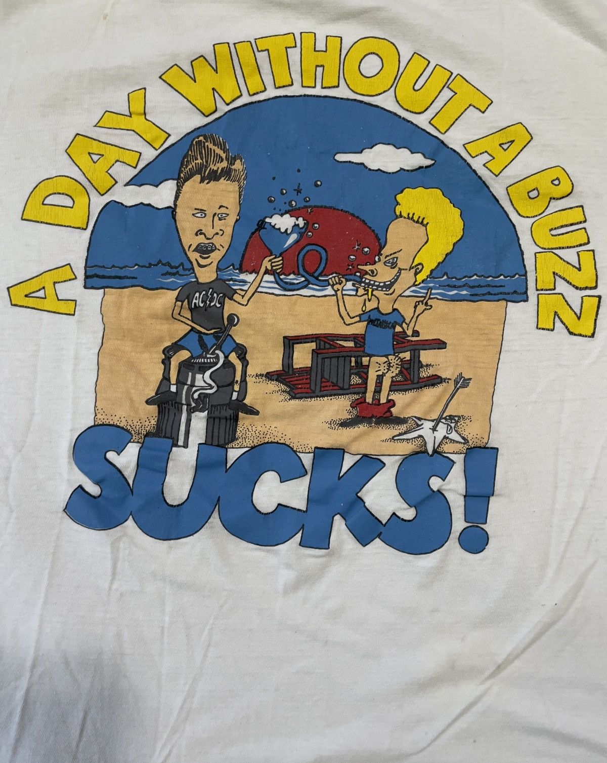Cartoon Network Vintage Beavis And Butthead Tshirt Single Stitch Sz L Size US L / EU 52-54 / 3 - 4 Thumbnail