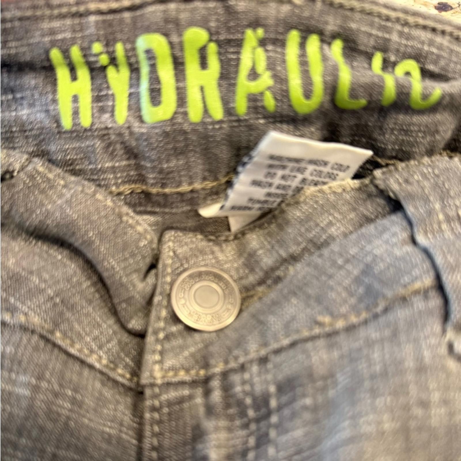 Other Hydraulic gray denim jeans distressed low rise slim SZ 7/8 Size 30" / US 8 / IT 44 - 6 Thumbnail