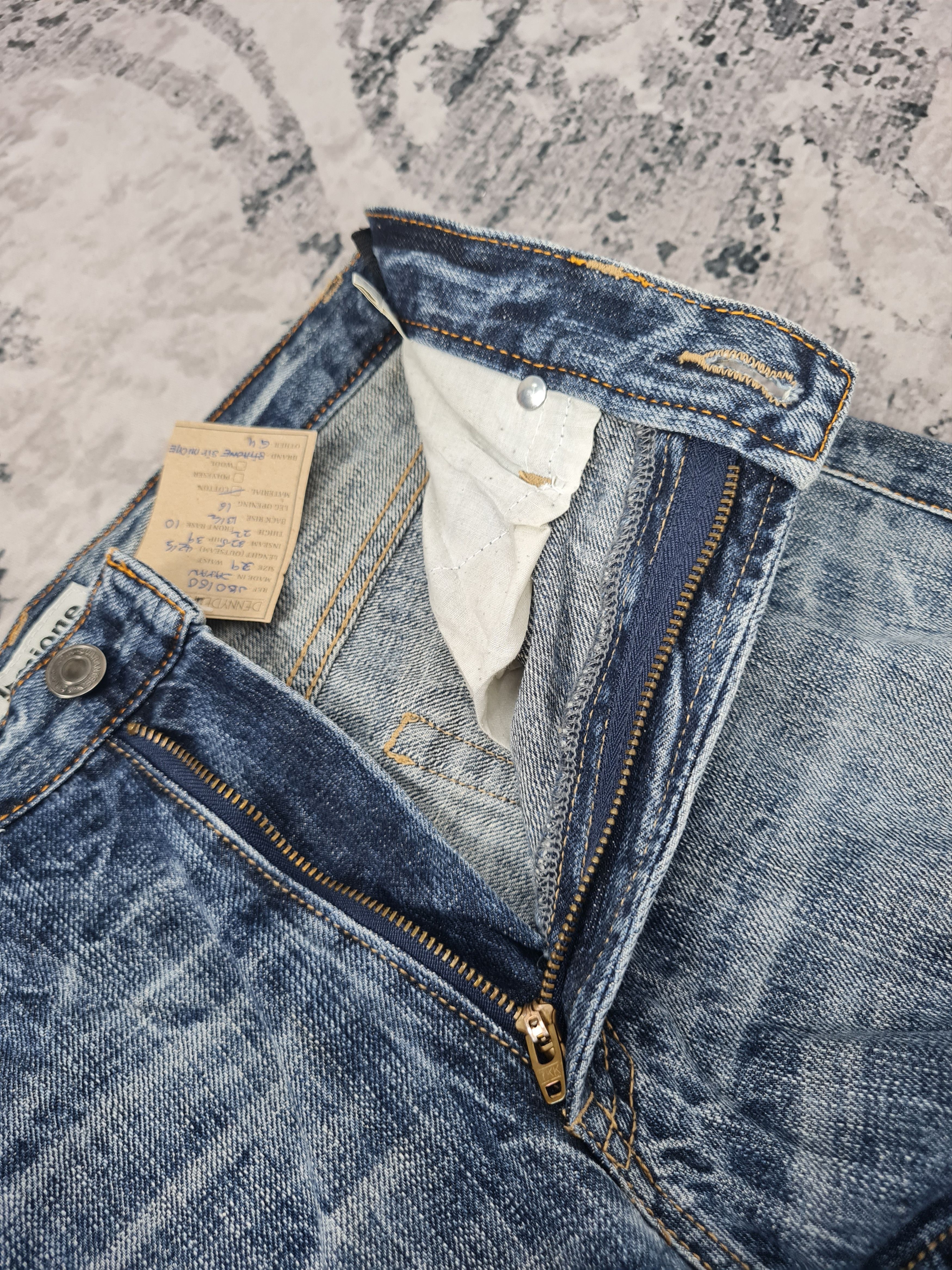 Japanese Brand Sirmione Embroider Skull Stone Wash Jeans 29x32.5 JB0160 Size US 29 - 11 Thumbnail