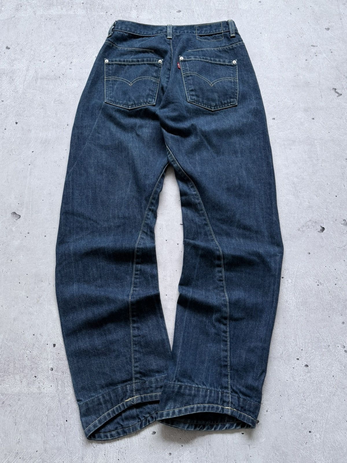 Levi's Vintage Levis Engineered Twisted Denim Jeans Size US 29 - 2 Thumbnail