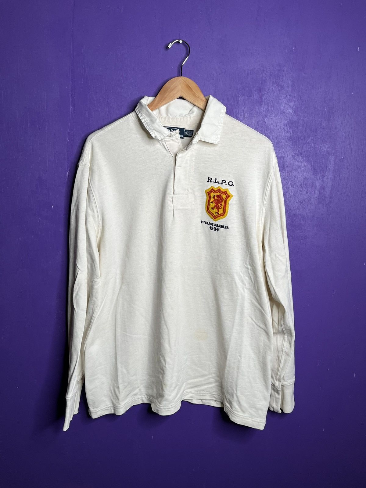 Vintage 90s Polo Ralph Lauren class members rugby shirt