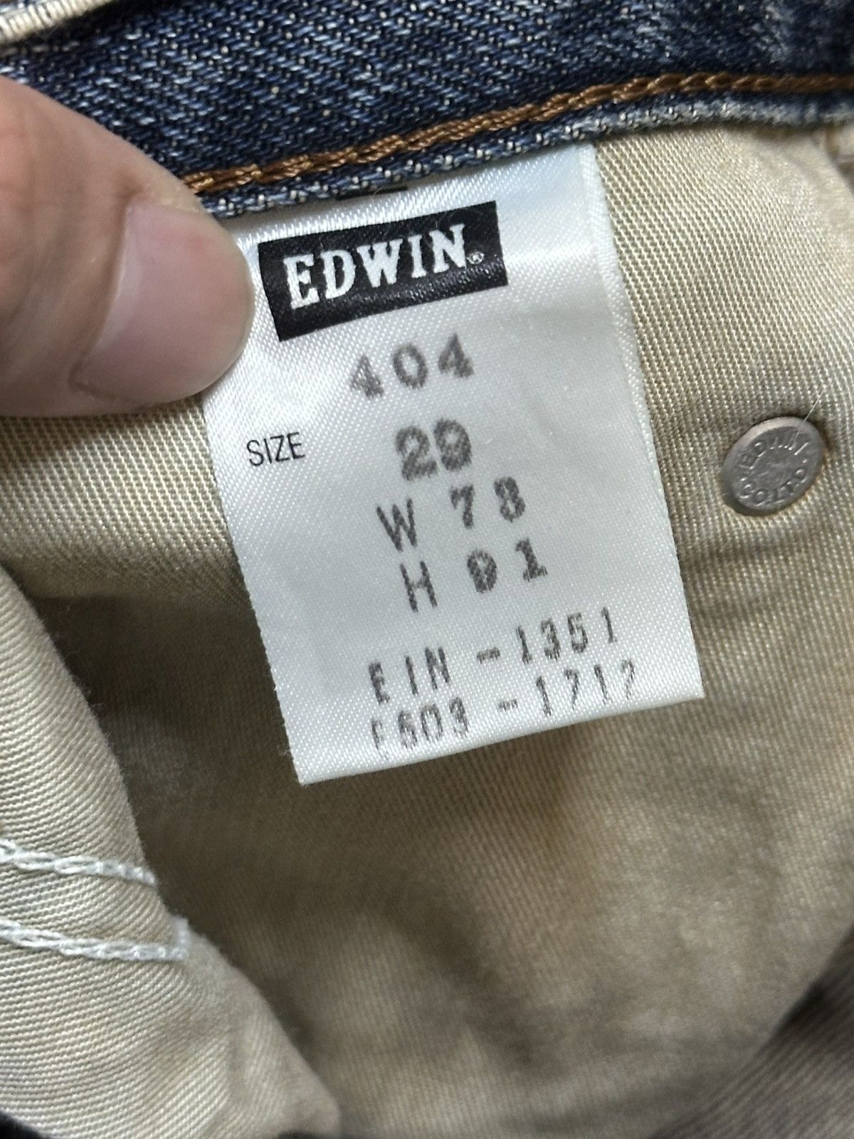 Edwin Edwin Vintage Wideleg Loose Style With Faded Wash Size US 28 / EU 44 - 9 Thumbnail