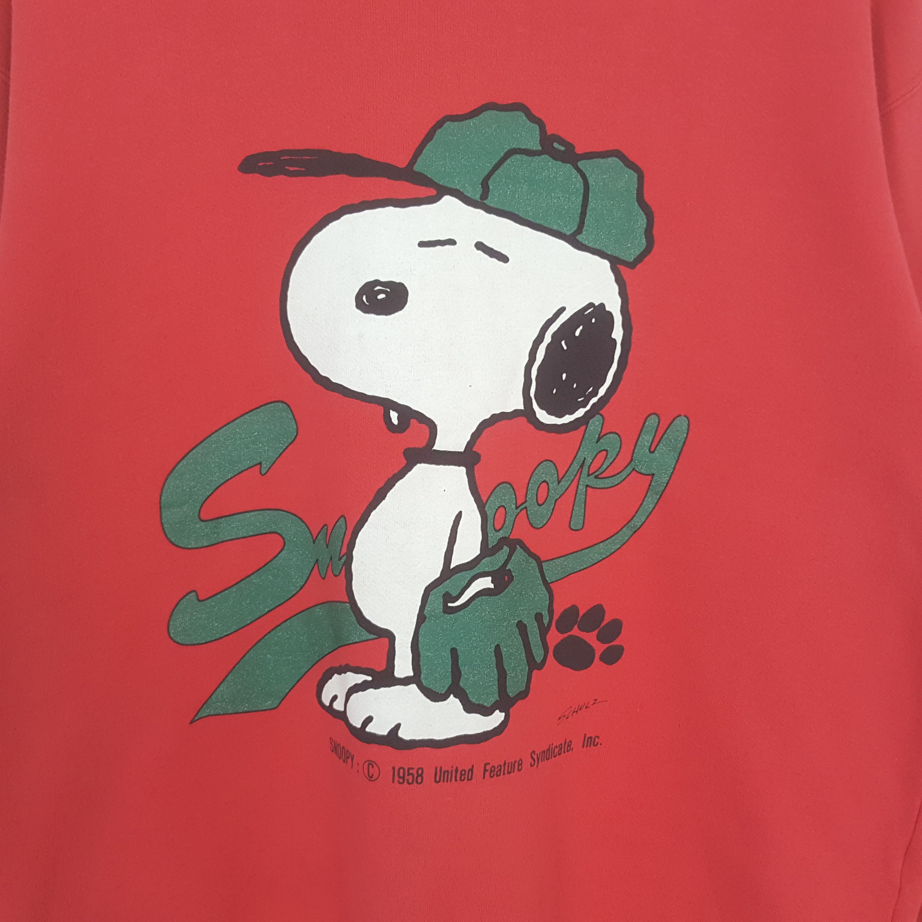 Peanuts Vintage Snoopy Peanuts Cartoon Sweatshirt C306N15 Size US M / EU 48-50 / 2 - 2 Thumbnail