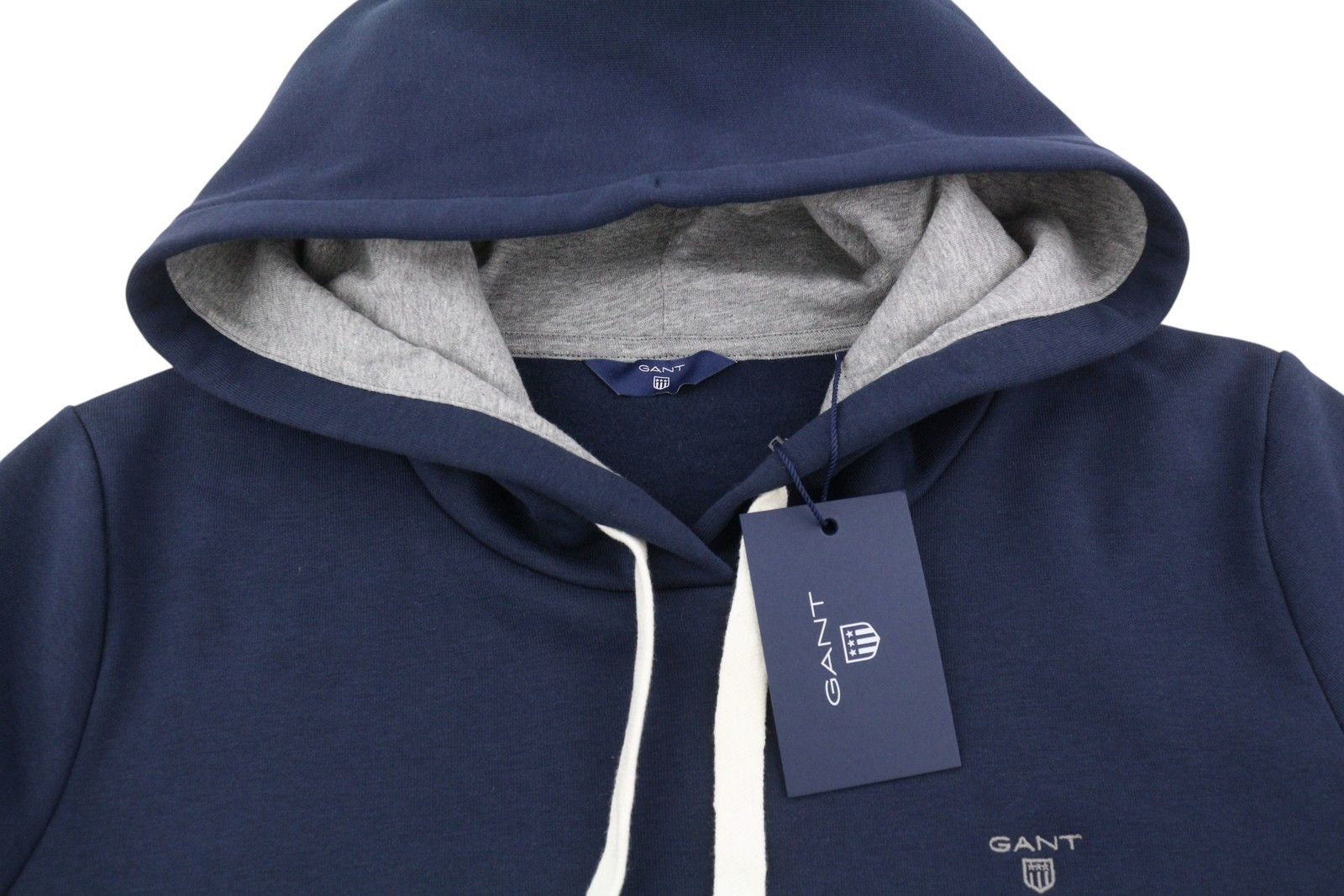 Gant CLASSIC L Evening Blue Logo Hoodie 87221 Size L / US 10 / IT 46 - 5 Thumbnail