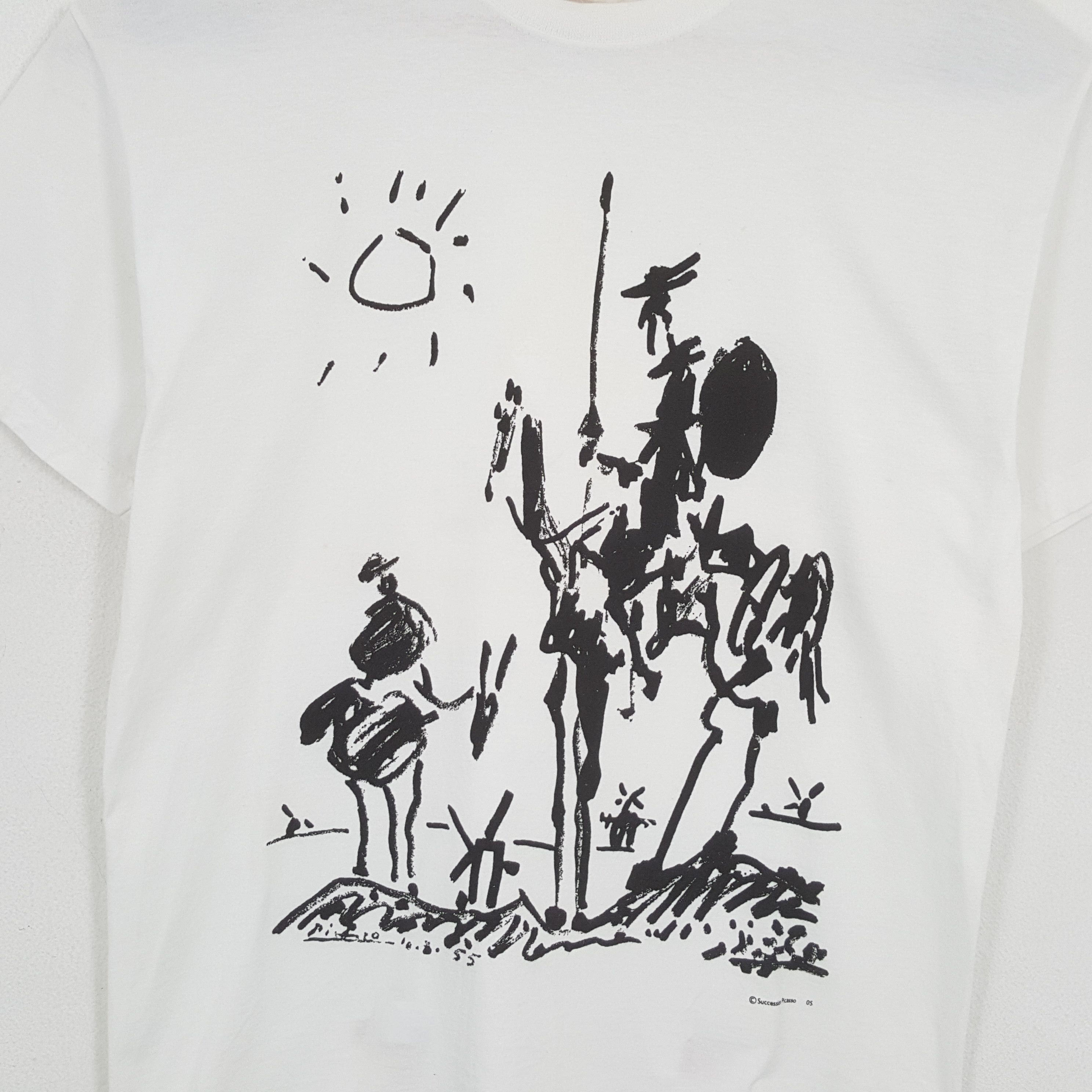 Vintage Vintage SUCCESSION PICASSO Spanish Art Artist T-Shirt Size US M / EU 48-50 / 2 - 2 Thumbnail