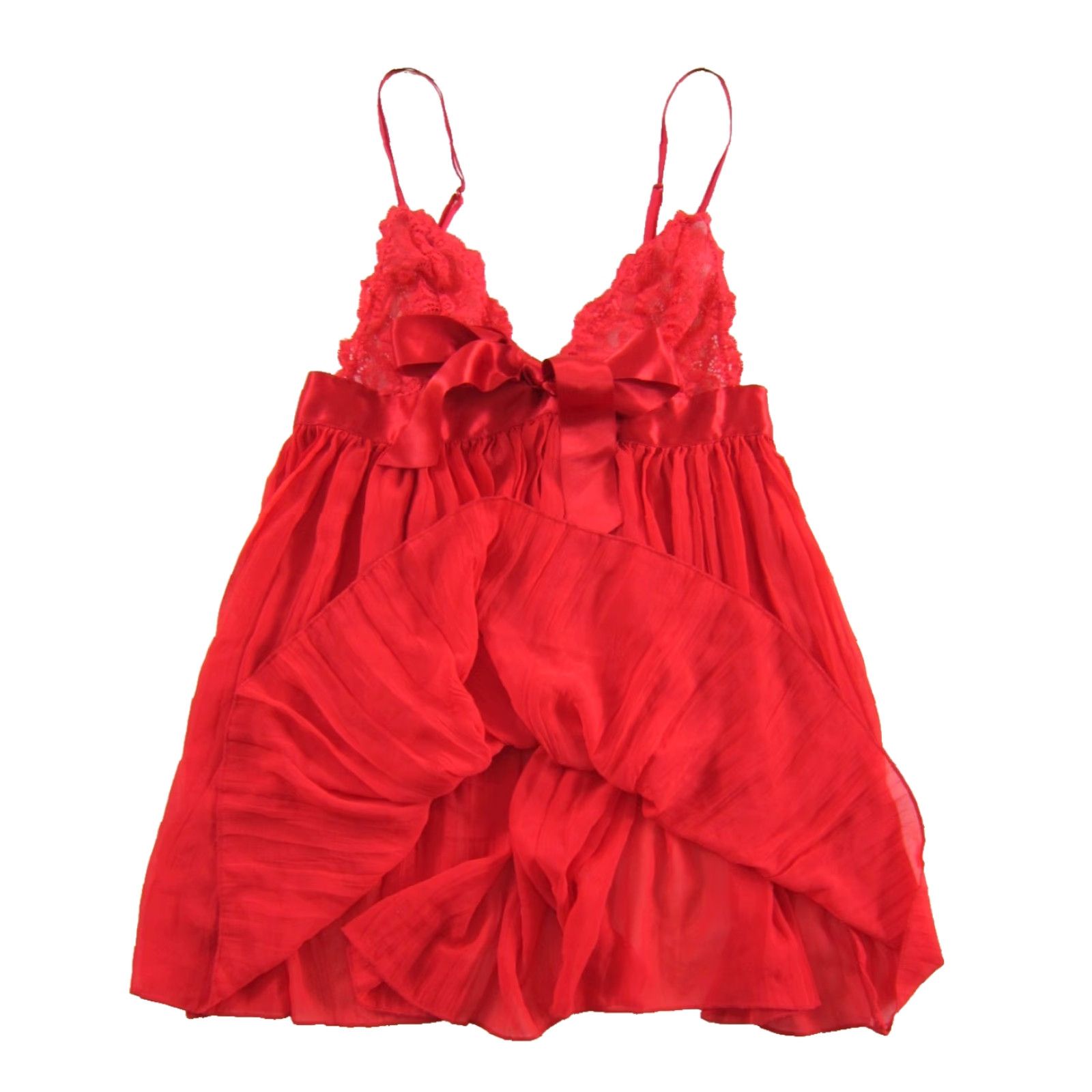 Victoria's Secret Victoria's Secret Red Lace Bow Lingerie Cami Nightgown Women Small XS-XL? Size ONE SIZE - 5 Thumbnail