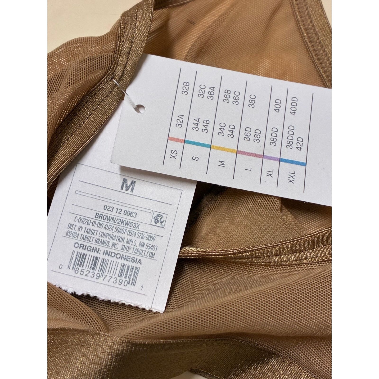 The Unbranded Brand Auden Women's Mesh Triangle Bralette, M - Brown Size ONE SIZE - 3 Thumbnail