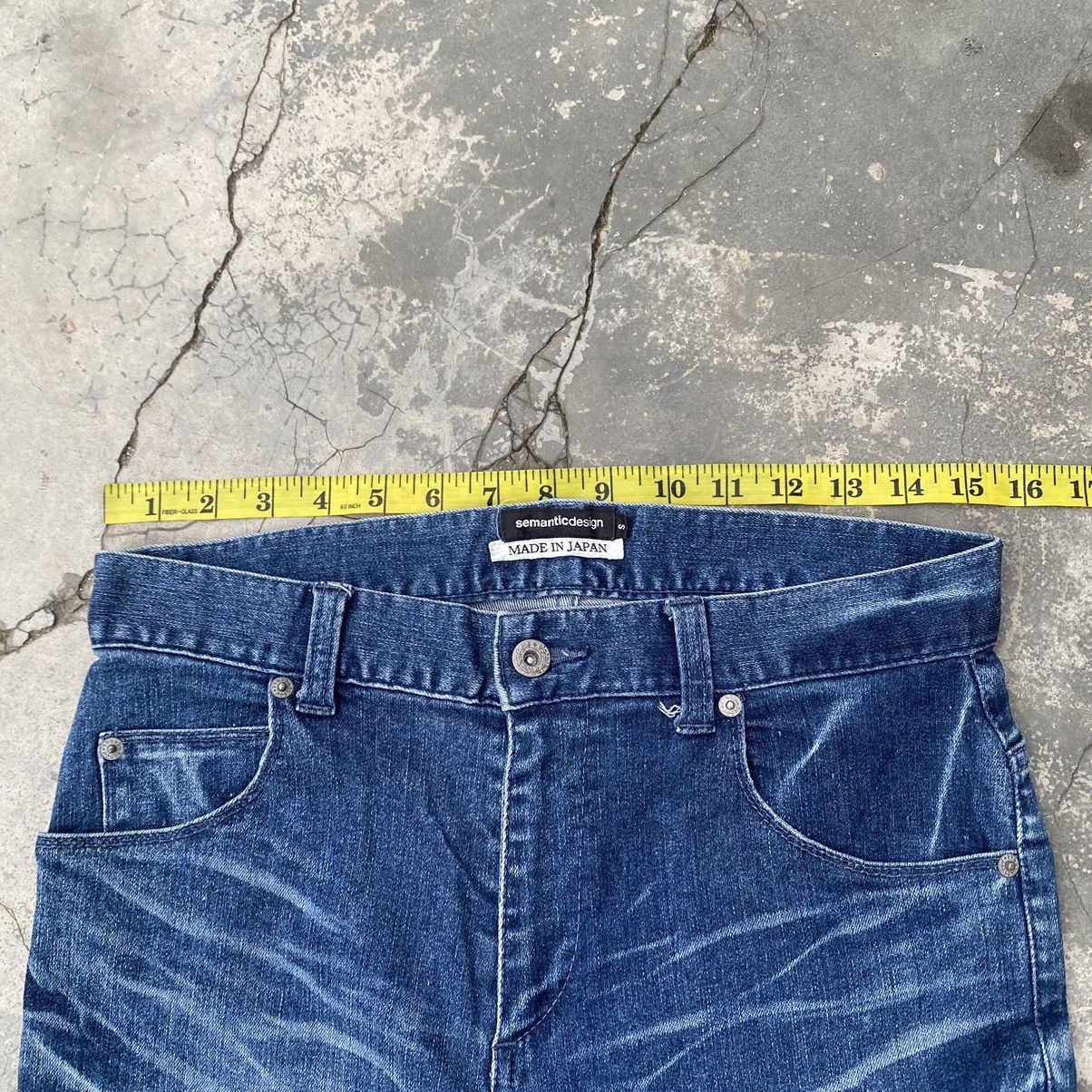 Issey Miyake SEMANTIC DESIGN Stacked Mark Stretchable Jeans Size US 30 / EU 46 - 7 Thumbnail