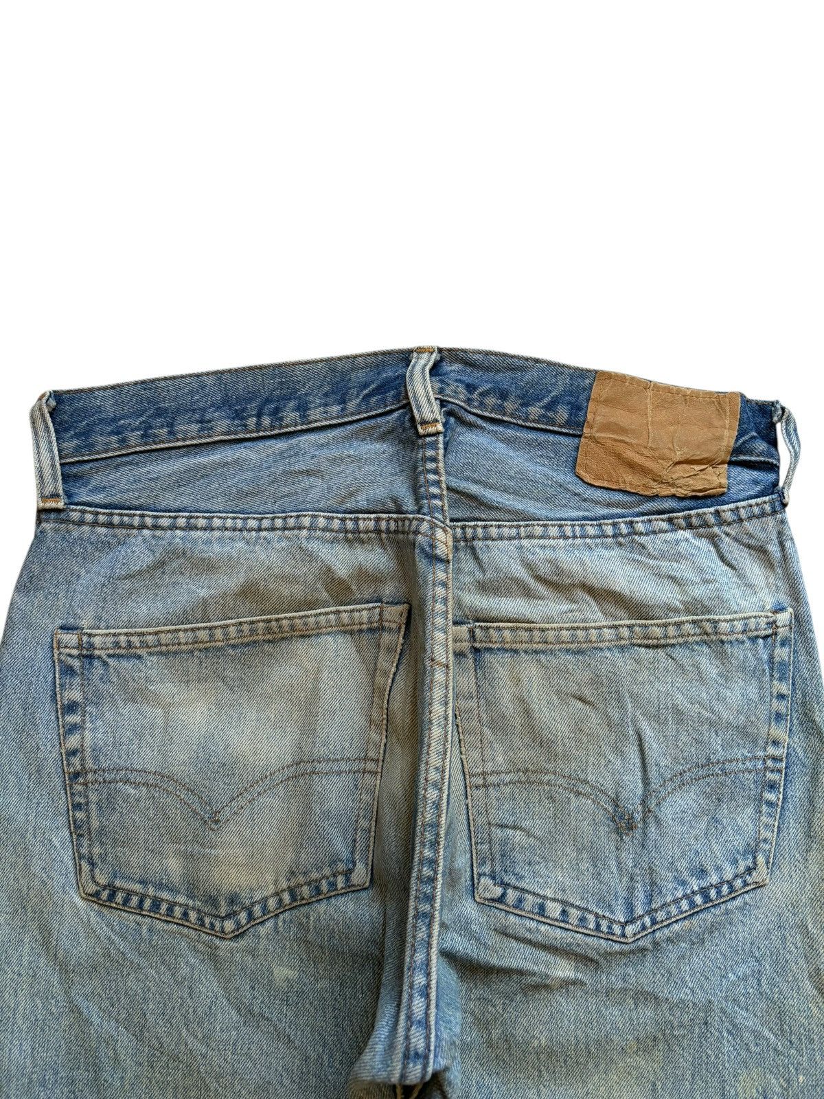Levi's Vintage 70s Levis 501 Bartacks Mud Wash Jeans Button #2 Size US 31 - 8 Thumbnail