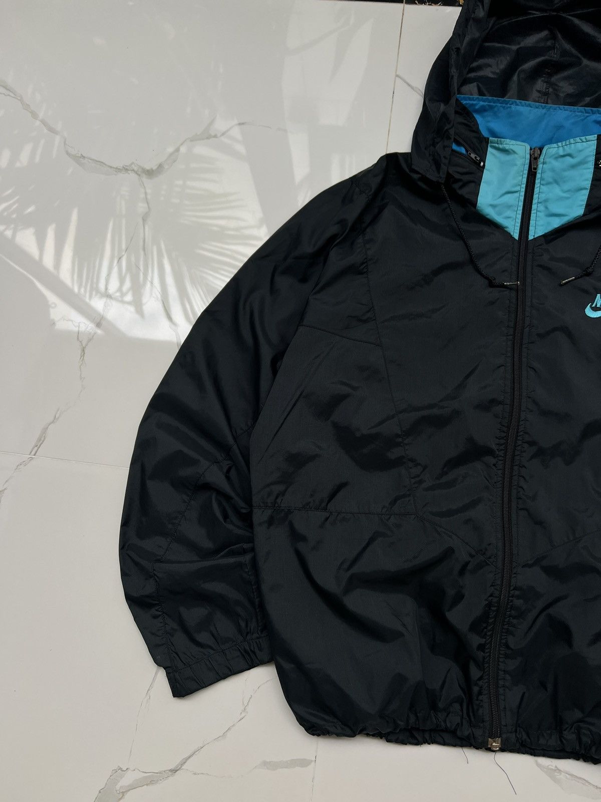 Nike × Vintage 90’s NIKE SWOOSH LOGO HOODED Y2K TRACK JACKET GORPCORE Size US M / EU 48-50 / 2 - 3 Thumbnail