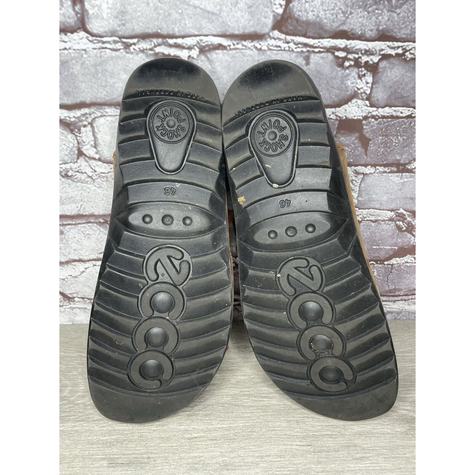 Ecco Ecco Cosmo Brown Leather Casual Comfort Cork Strap Sandals M Size US 13 / EU 46 - 7 Thumbnail
