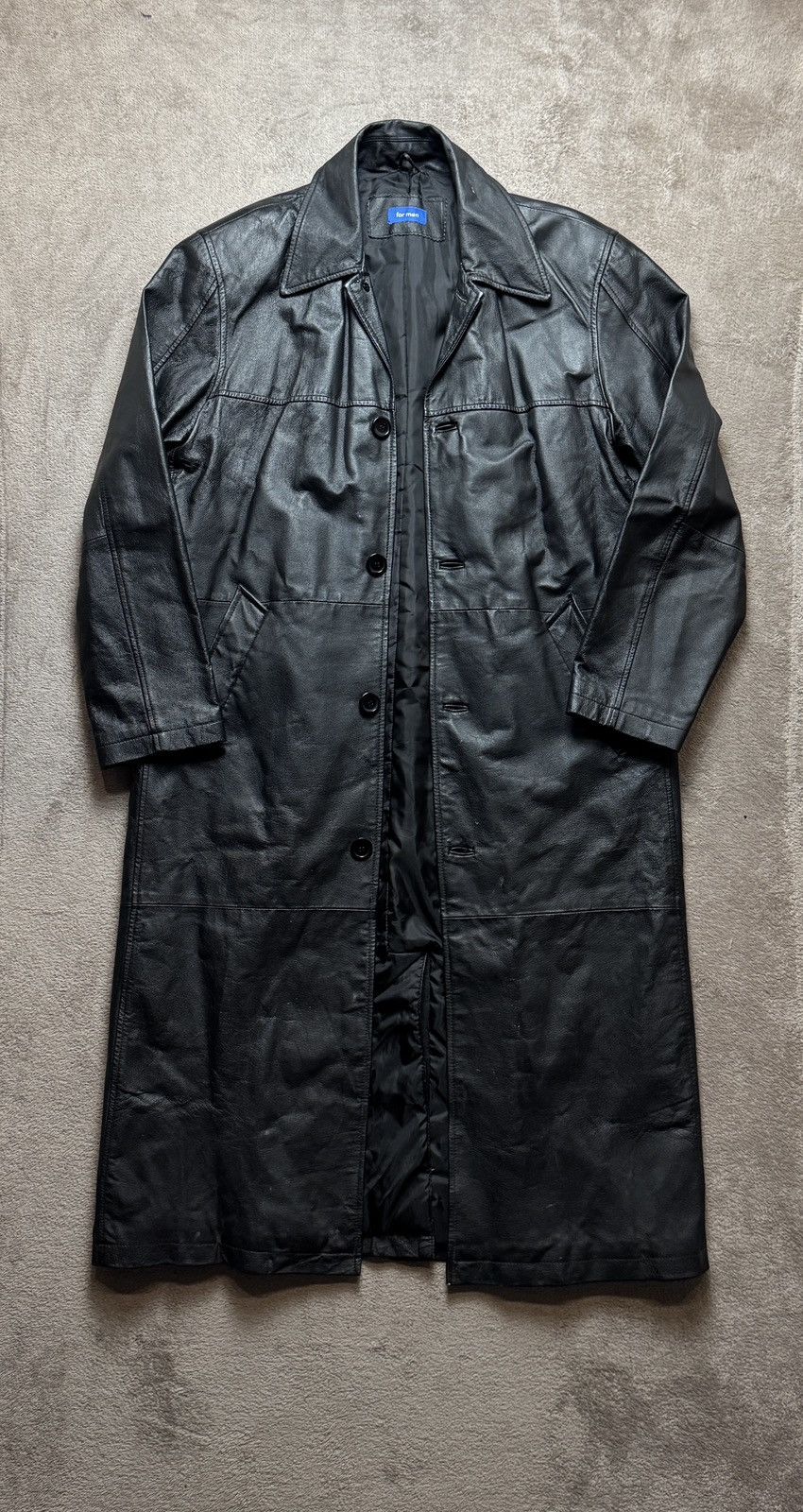Genuine Leather Y2K Leather Long Coat Leather Jacket helmut lang ysl gucci Size US M / EU 48-50 / 2 - 1 Thumbnail
