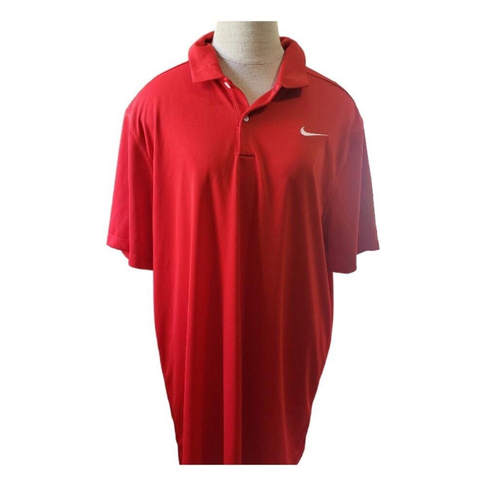 Nike CT1652 Nike Dri-Fit Men's Red Golf Polo Shirt L Size US L / EU 52-54 / 3 - 1 Thumbnail