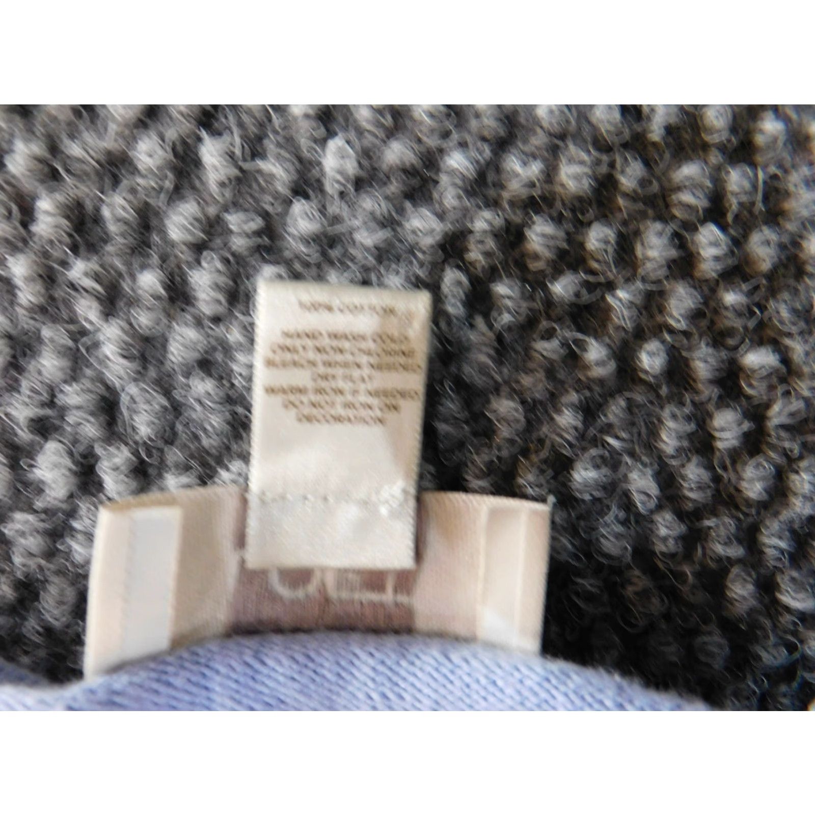 Loft LOFT Cardigan Sweater Medium Women Blue Beaded Embroidered Rib Knit Pullover Round Neck Casual Regular M Knit Cotton Size M / US 6-8 / IT 42-44 - 5 Thumbnail
