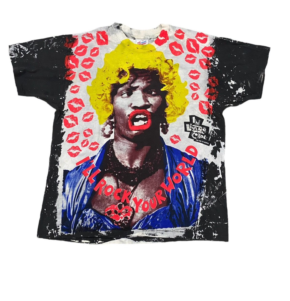 image of Mtv Vintage 90's Thrashed Mosquito Head Wanda In Living Color Tv in Black, Men's (Size XL)