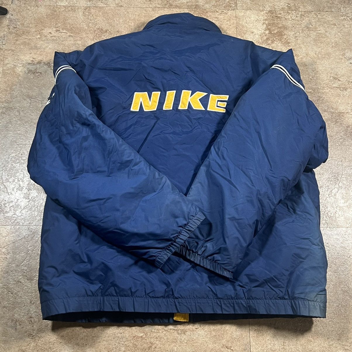 Nike × Vintage vintage blue nike winter puffer jacket size large Size US L / EU 52-54 / 3 - 1 Thumbnail