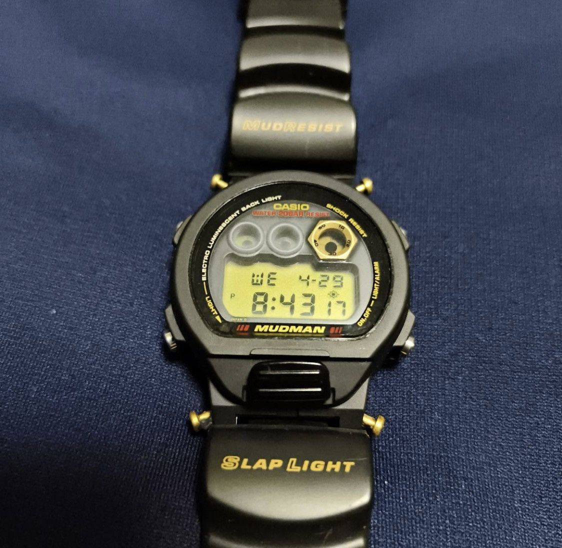 Casio Rare Vintage Casio G-SHOCK DW-8400 MUDMAN Black Gold Japan Size ONE SIZE - 1 Thumbnail
