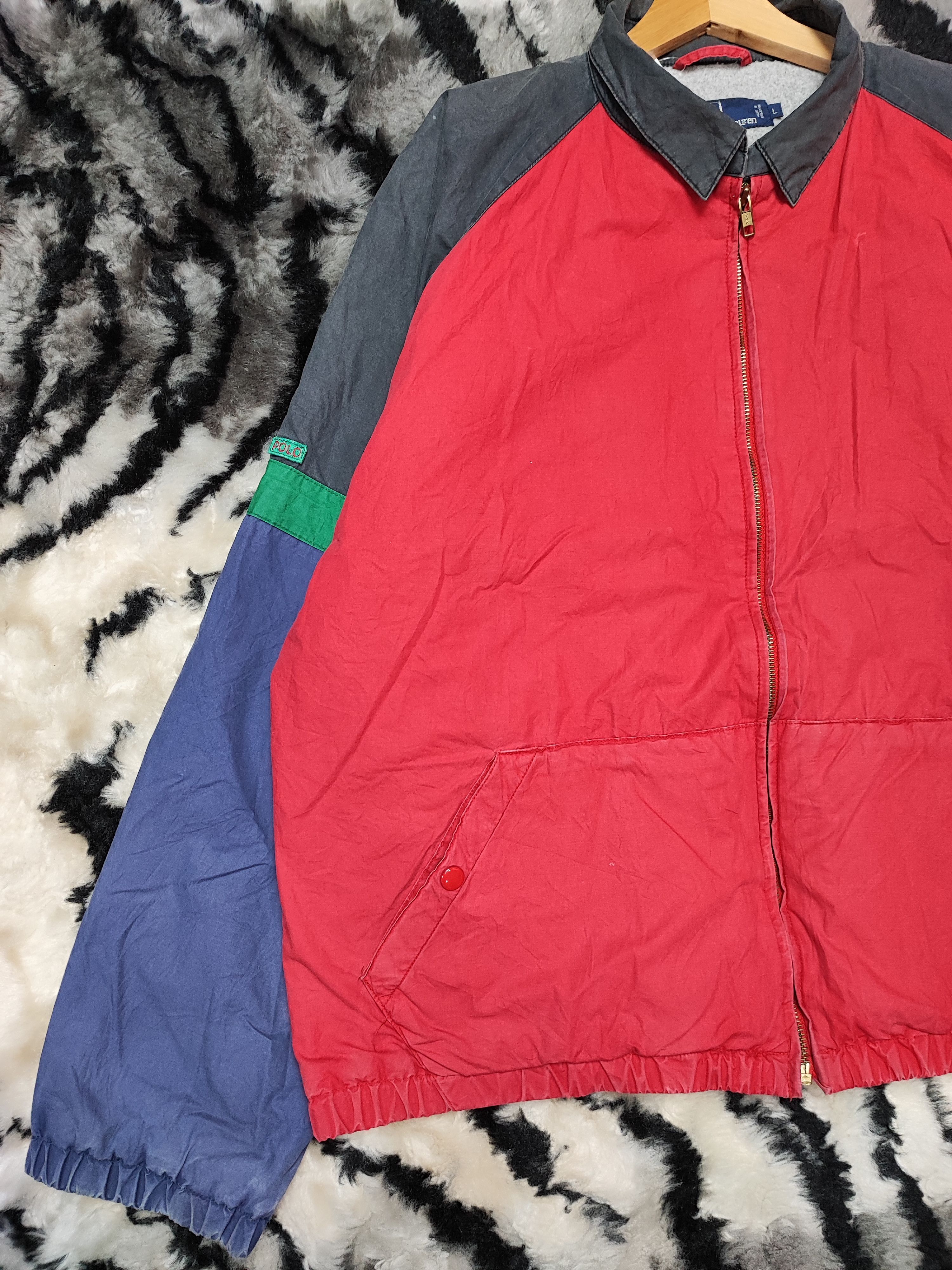 Polo Ralph Lauren Vintage Polo Ralph Lauren Jacket Windbreaker Colour Way Size US L / EU 52-54 / 3 - 3 Thumbnail