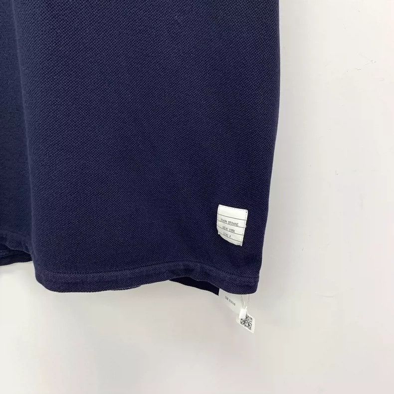 Thom Browne Thom Browne size4 Cotton turned-down collar short-sleeved p Size US XL / EU 56 / 4 - 4 Thumbnail